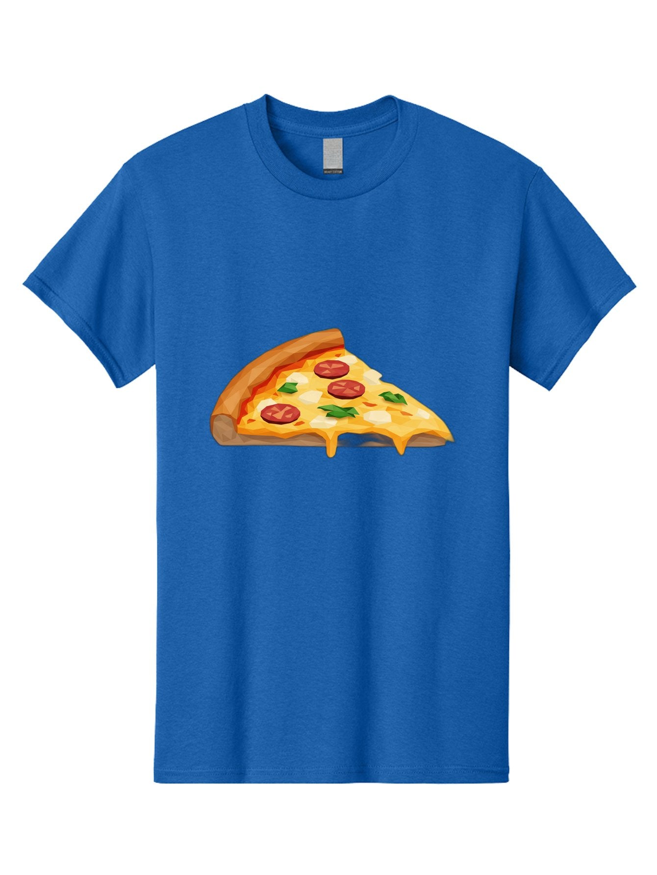 Pizza-Slice-16 Men'S Graphic Tee, 100% Cotton, Comfortable Casual Summer Wear, Machine Washable, Cheesy Pizza Slice, Melted Mozzarella Cheese, Pepperoni Toppings, Fresh Basil Leaves, Gooey Cheese Strings, Italian Cuisine, Savory Delight, Bac276 4
