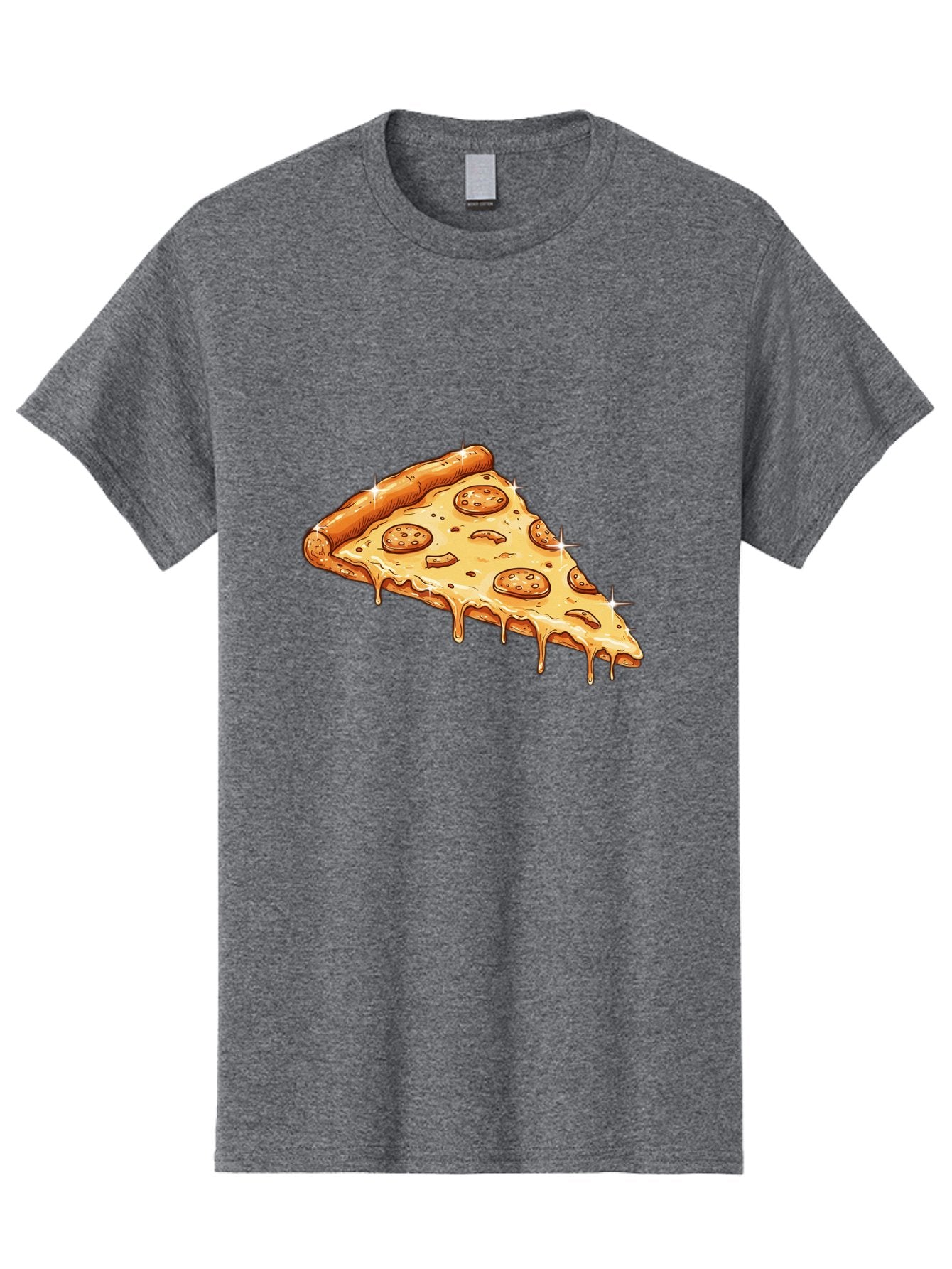 Pizza-Slice-18 Men'S Graphic Tee, 100% Cotton, Comfortable Casual Summer Wear, Machine Washable, Cheesy Pizza Slice, Pepperoni Pizza, Gooey Cheese, Delicious Food, Pizza Toppings, Tasty Treat, Italian Cuisine, Melty Cheese, Savory Delight Bac278 15