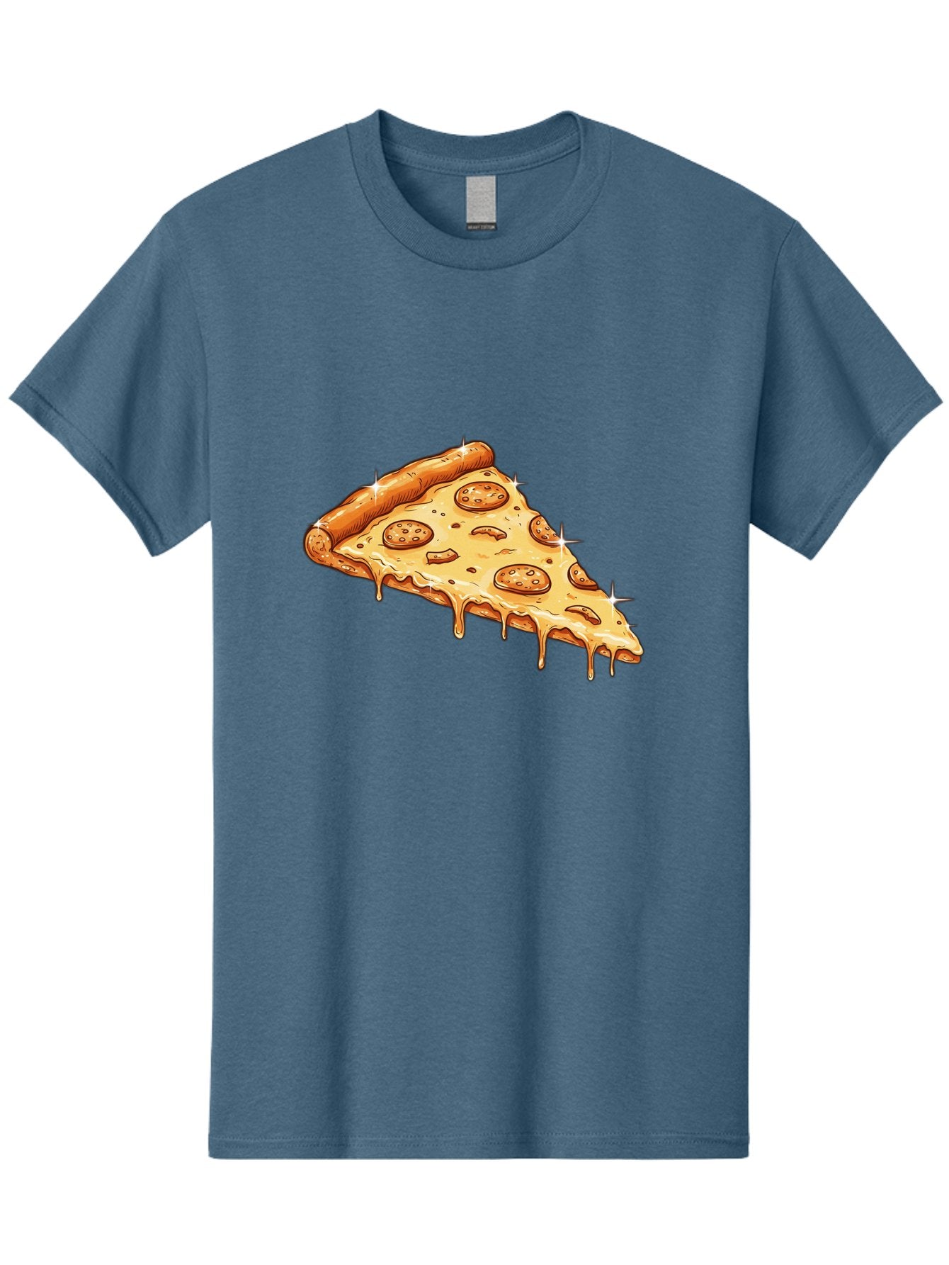 Pizza-Slice-18 Men'S Graphic Tee, 100% Cotton, Comfortable Casual Summer Wear, Machine Washable, Cheesy Pizza Slice, Pepperoni Pizza, Gooey Cheese, Delicious Food, Pizza Toppings, Tasty Treat, Italian Cuisine, Melty Cheese, Savory Delight Bac278 10