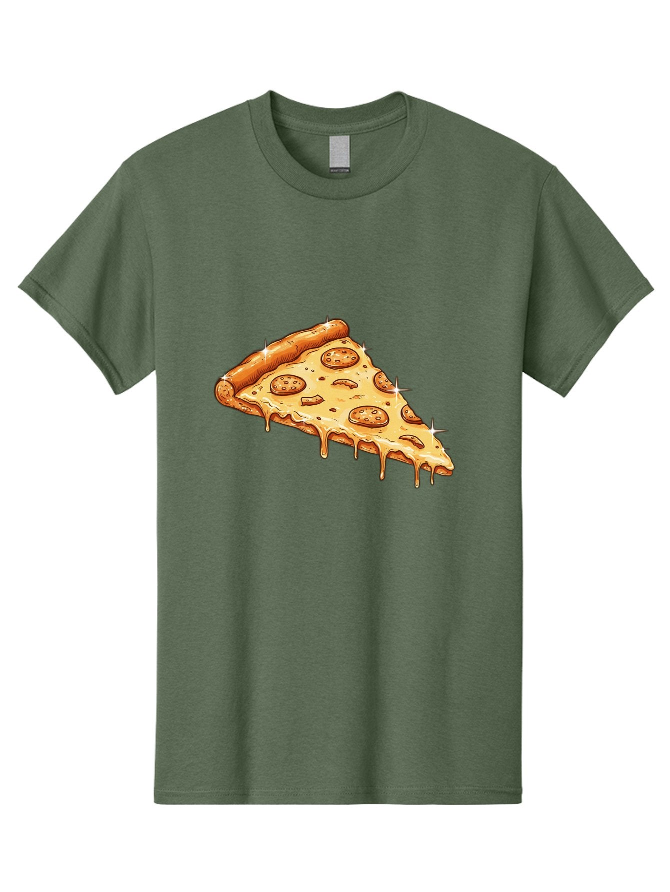 Pizza-Slice-18 Men'S Graphic Tee, 100% Cotton, Comfortable Casual Summer Wear, Machine Washable, Cheesy Pizza Slice, Pepperoni Pizza, Gooey Cheese, Delicious Food, Pizza Toppings, Tasty Treat, Italian Cuisine, Melty Cheese, Savory Delight Bac278 8