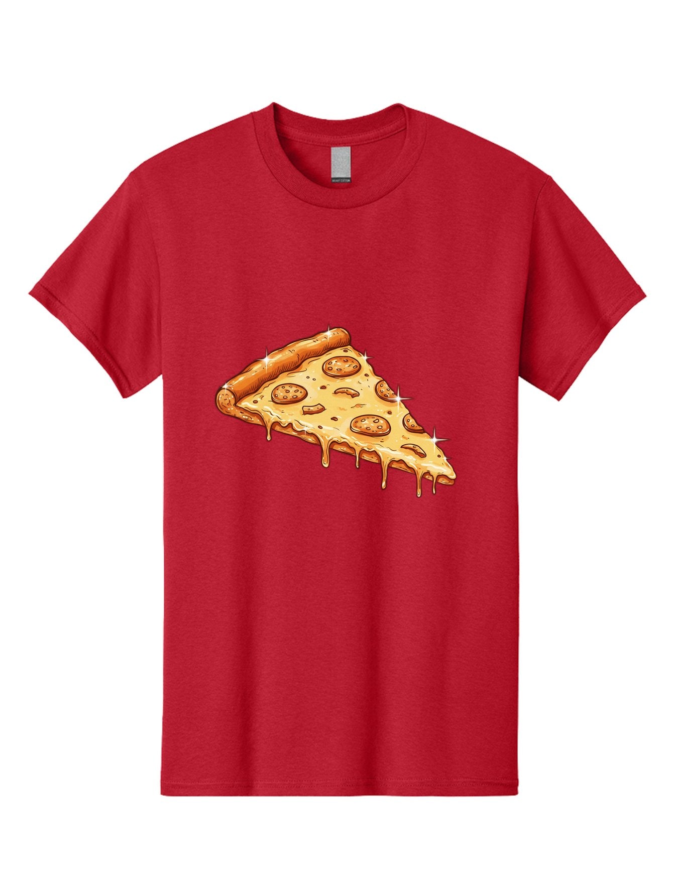 Pizza-Slice-18 Men'S Graphic Tee, 100% Cotton, Comfortable Casual Summer Wear, Machine Washable, Cheesy Pizza Slice, Pepperoni Pizza, Gooey Cheese, Delicious Food, Pizza Toppings, Tasty Treat, Italian Cuisine, Melty Cheese, Savory Delight Bac278 11