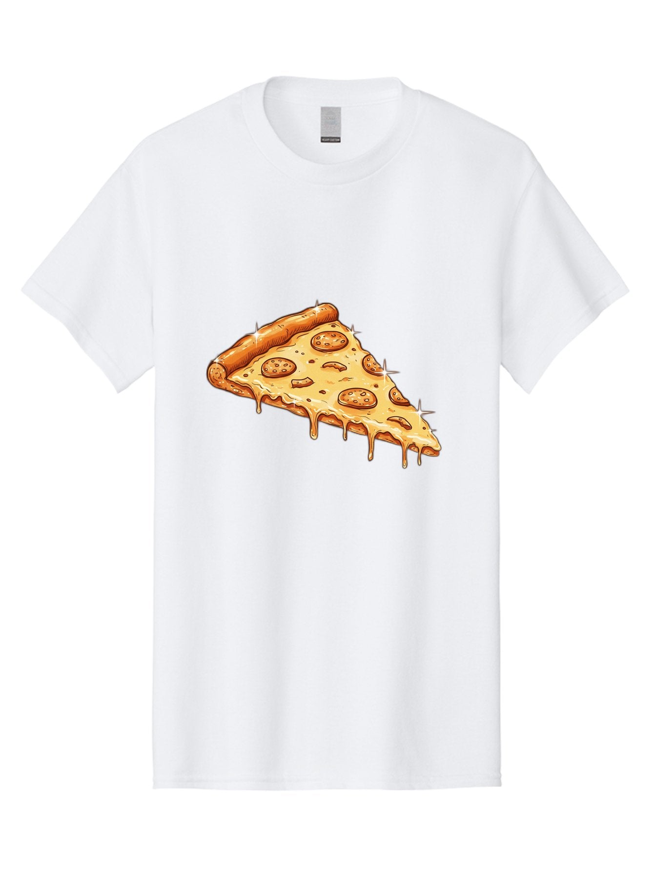 Pizza-Slice-18 Men'S Graphic Tee, 100% Cotton, Comfortable Casual Summer Wear, Machine Washable, Cheesy Pizza Slice, Pepperoni Pizza, Gooey Cheese, Delicious Food, Pizza Toppings, Tasty Treat, Italian Cuisine, Melty Cheese, Savory Delight Bac278 4