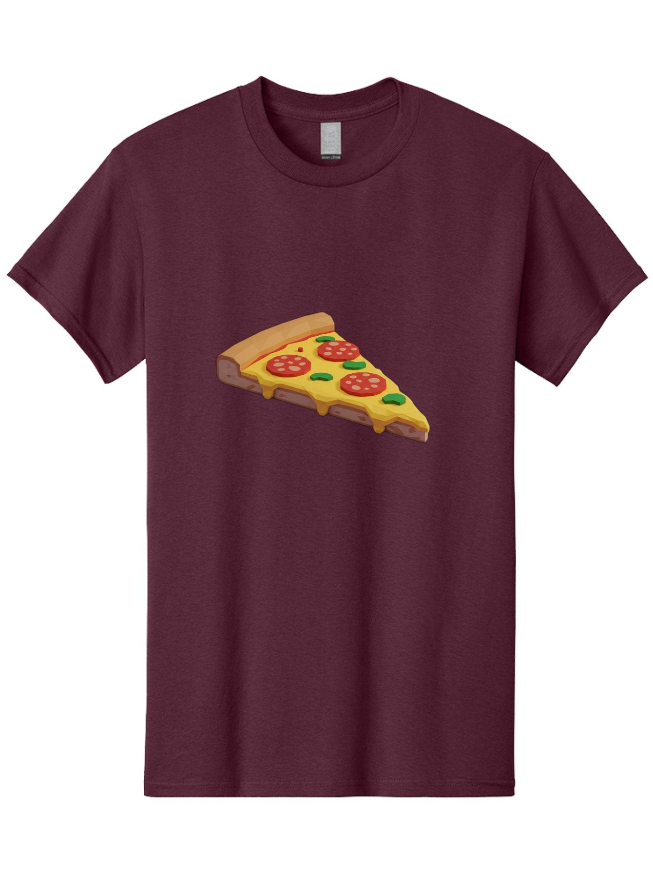 Pizza-Slice-2 Men'S Graphic Tee, 100% Cotton, Comfortable Casual Summer Wear, Machine Washable, Delicious Pizza, Pizza Slice, Cheese, Pepperoni, Basil, Italian Food, Mouth-Watering, Foodie, Tasty, Appetizing, Savory, Hunger, Takeout, Dinner Bac280 12