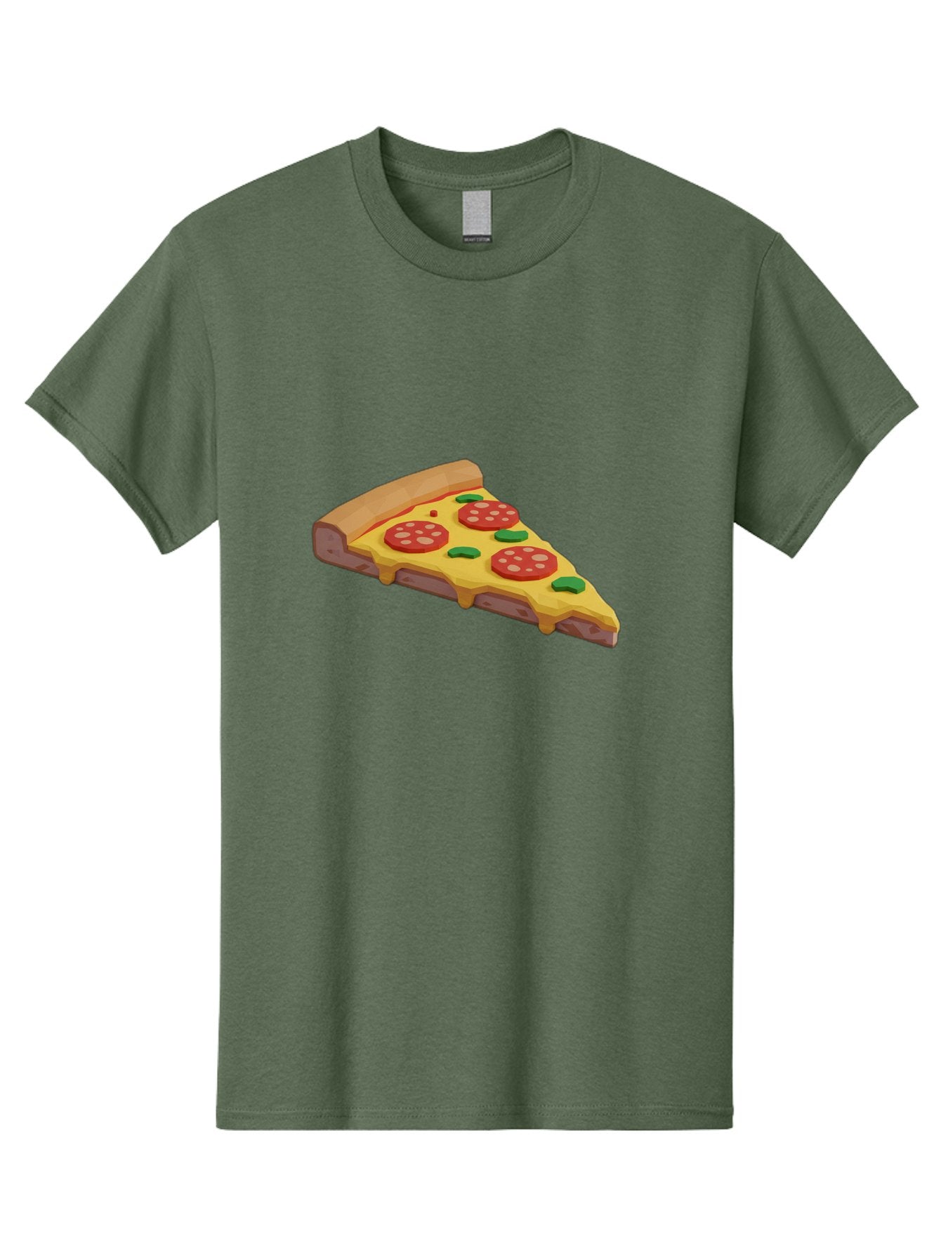 Pizza-Slice-2 Men'S Graphic Tee, 100% Cotton, Comfortable Casual Summer Wear, Machine Washable, Delicious Pizza, Pizza Slice, Cheese, Pepperoni, Basil, Italian Food, Mouth-Watering, Foodie, Tasty, Appetizing, Savory, Hunger, Takeout, Dinner Bac280 8