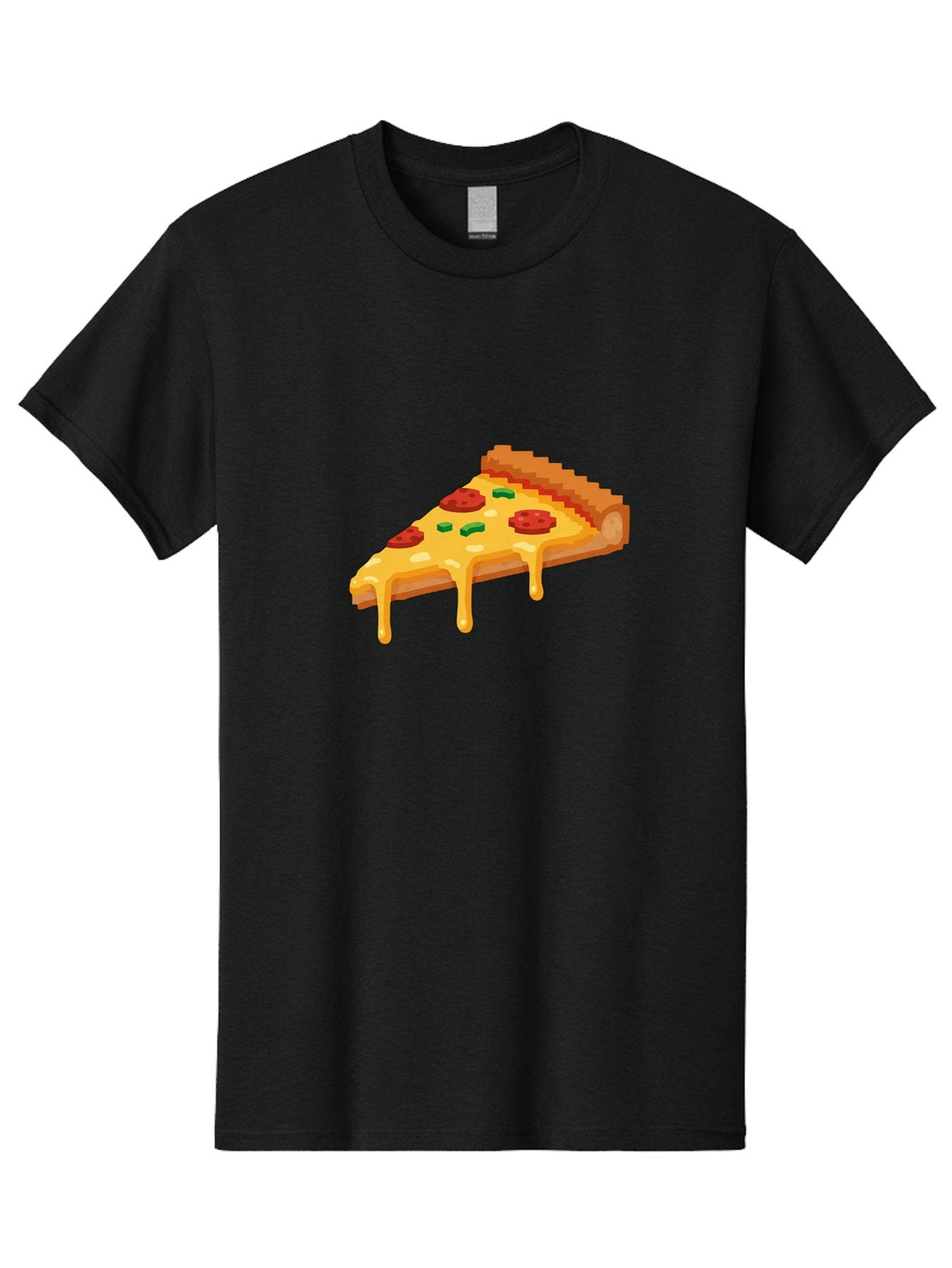 Pizza-Slice-20 Men'S Graphic Tee, 100% Cotton, Comfortable Casual Summer Wear, Machine Washable, Cheesy Pizza, Pepperoni Pizza, Pizza Topping, Melted Cheese, Food Illustration, Cartoon Food, Italian Cuisine, Pizza Slice, Savory Treat, Bac281 8