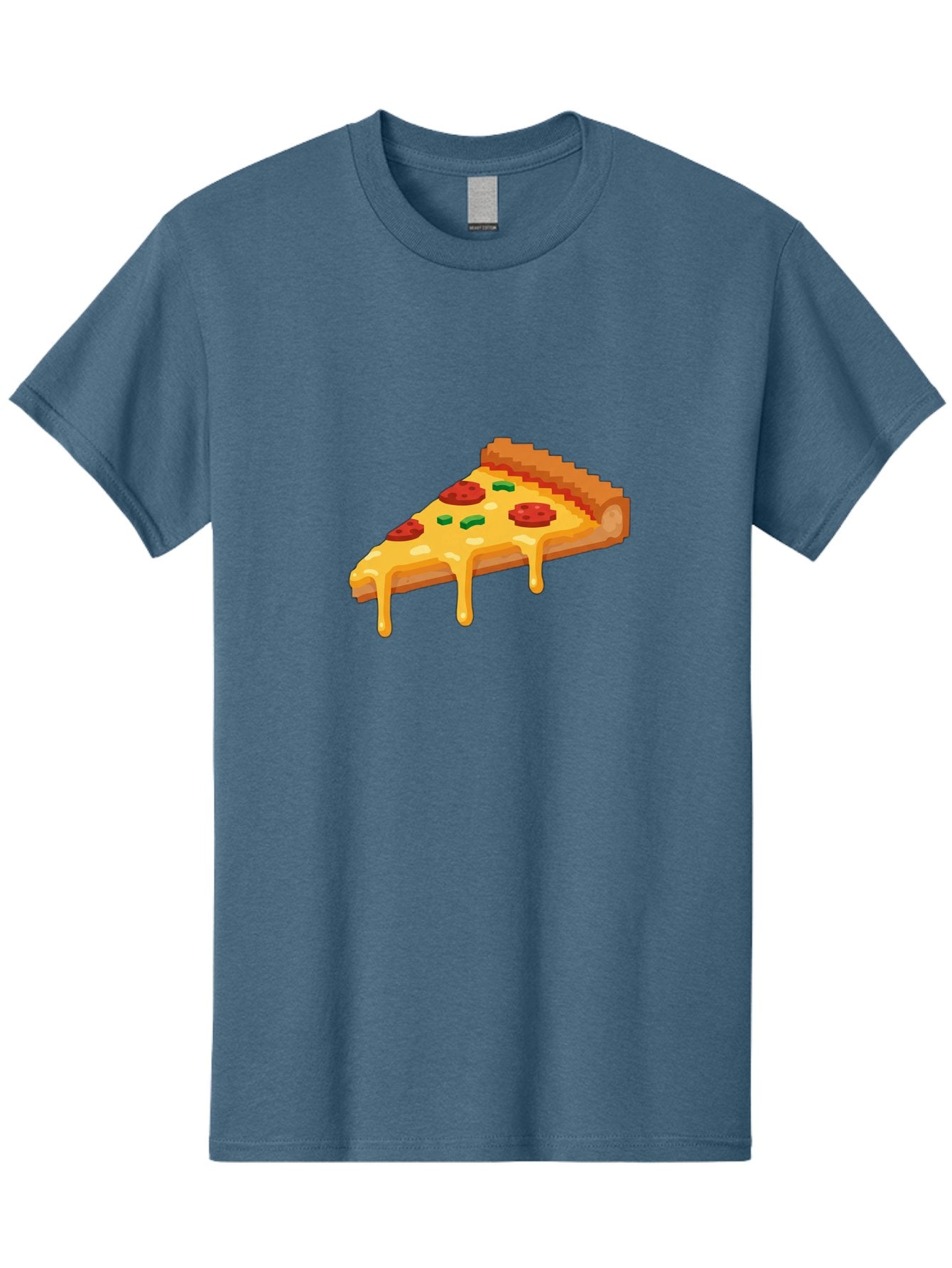 Pizza-Slice-20 Men'S Graphic Tee, 100% Cotton, Comfortable Casual Summer Wear, Machine Washable, Cheesy Pizza, Pepperoni Pizza, Pizza Topping, Melted Cheese, Food Illustration, Cartoon Food, Italian Cuisine, Pizza Slice, Savory Treat, Bac281 5