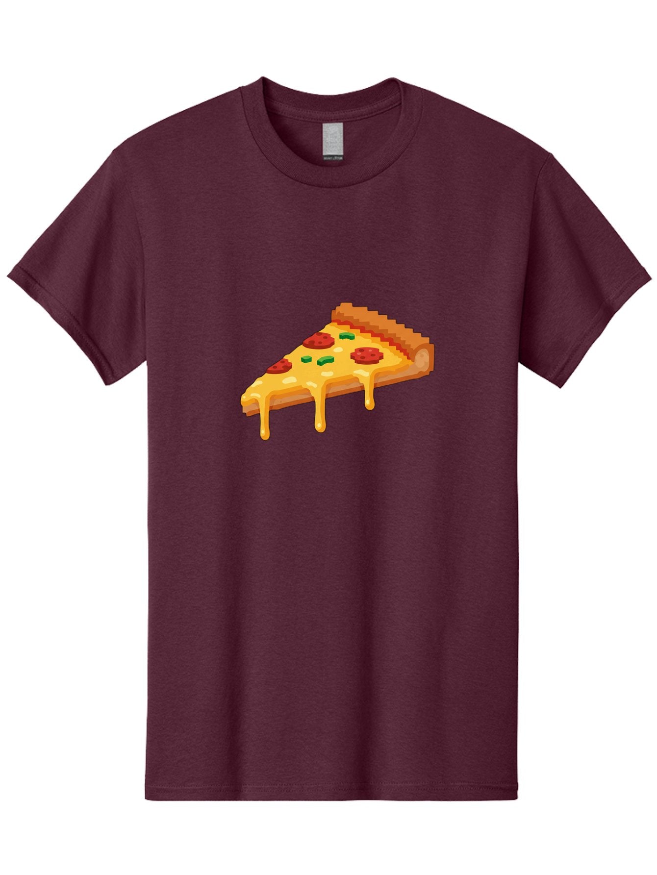 Pizza-Slice-20 Men'S Graphic Tee, 100% Cotton, Comfortable Casual Summer Wear, Machine Washable, Cheesy Pizza, Pepperoni Pizza, Pizza Topping, Melted Cheese, Food Illustration, Cartoon Food, Italian Cuisine, Pizza Slice, Savory Treat, Bac281 13