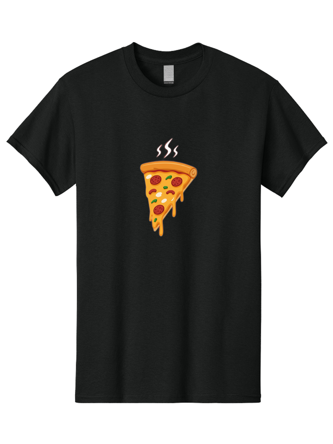 Pizza-Slice-22 Men'S Graphic Tee, 100% Cotton, Comfortable Casual Summer Wear, Machine Washable, Pepperoni Pizza, Melted Cheese, Gooey Goodness, Savory Delight, Hot Pizza, Cheesy Pizza Slice, Delicious Toppings, Italian Food, Pizza Love, Bac283 12