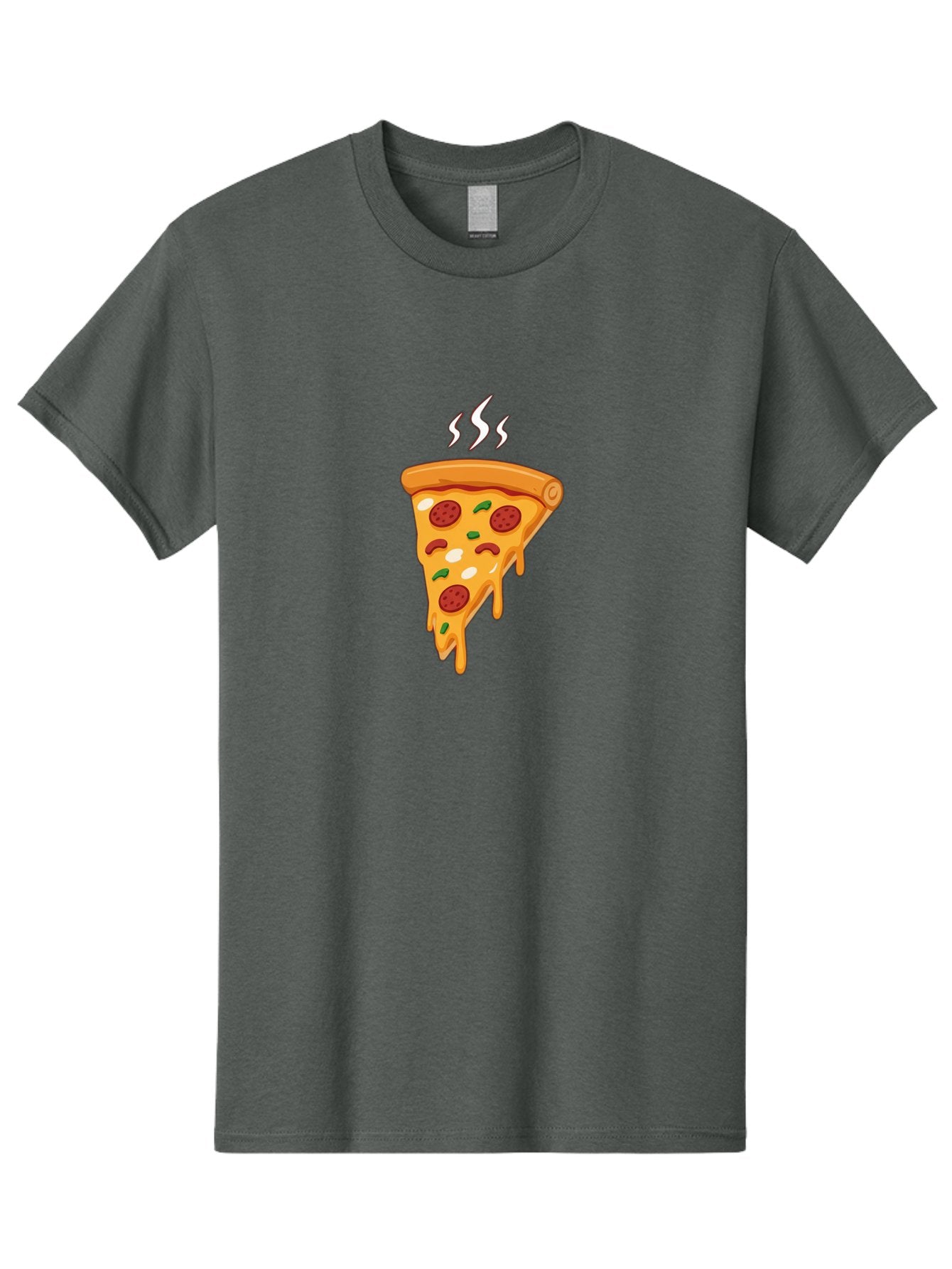 Pizza-Slice-22 Men'S Graphic Tee, 100% Cotton, Comfortable Casual Summer Wear, Machine Washable, Pepperoni Pizza, Melted Cheese, Gooey Goodness, Savory Delight, Hot Pizza, Cheesy Pizza Slice, Delicious Toppings, Italian Food, Pizza Love, Bac283