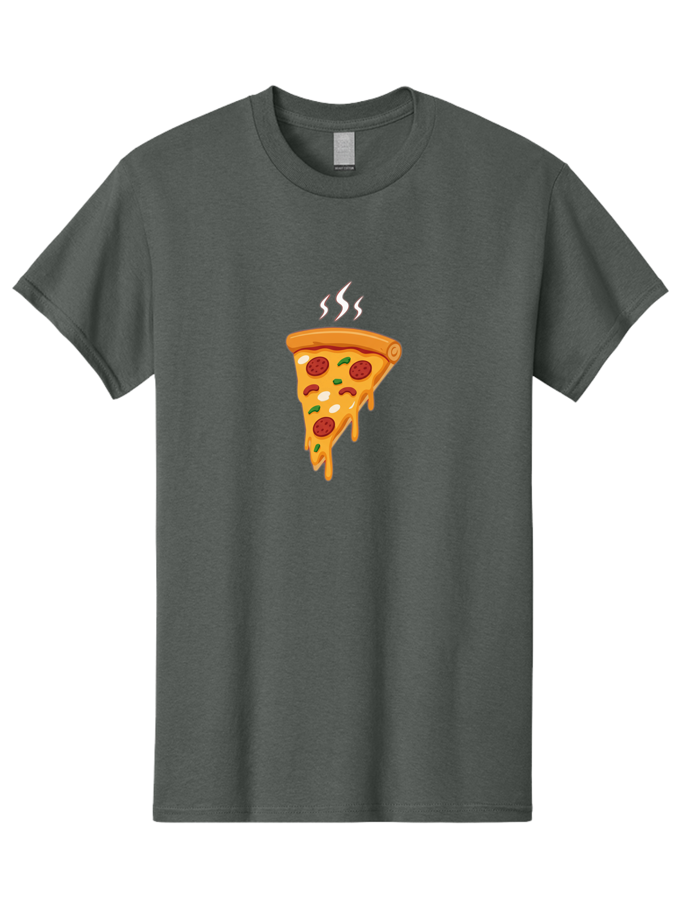 Pizza-Slice-22 Men'S Graphic Tee, 100% Cotton, Comfortable Casual Summer Wear, Machine Washable, Pepperoni Pizza, Melted Cheese, Gooey Goodness, Savory Delight, Hot Pizza, Cheesy Pizza Slice, Delicious Toppings, Italian Food, Pizza Love, Bac283 11
