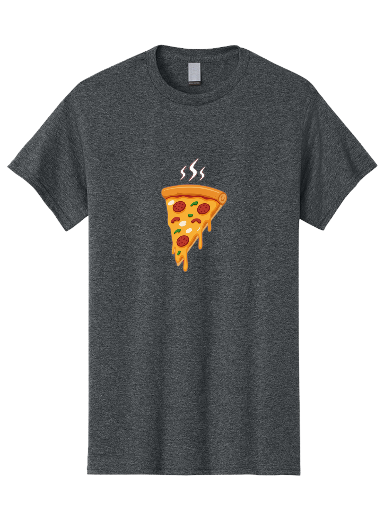 Pizza-Slice-22 Men'S Graphic Tee, 100% Cotton, Comfortable Casual Summer Wear, Machine Washable, Pepperoni Pizza, Melted Cheese, Gooey Goodness, Savory Delight, Hot Pizza, Cheesy Pizza Slice, Delicious Toppings, Italian Food, Pizza Love, Bac283 15