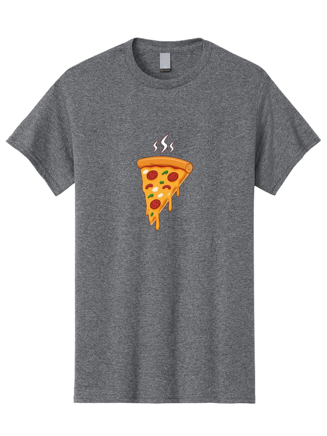 Pizza-Slice-22 Men'S Graphic Tee, 100% Cotton, Comfortable Casual Summer Wear, Machine Washable, Pepperoni Pizza, Melted Cheese, Gooey Goodness, Savory Delight, Hot Pizza, Cheesy Pizza Slice, Delicious Toppings, Italian Food, Pizza Love, Bac283 6