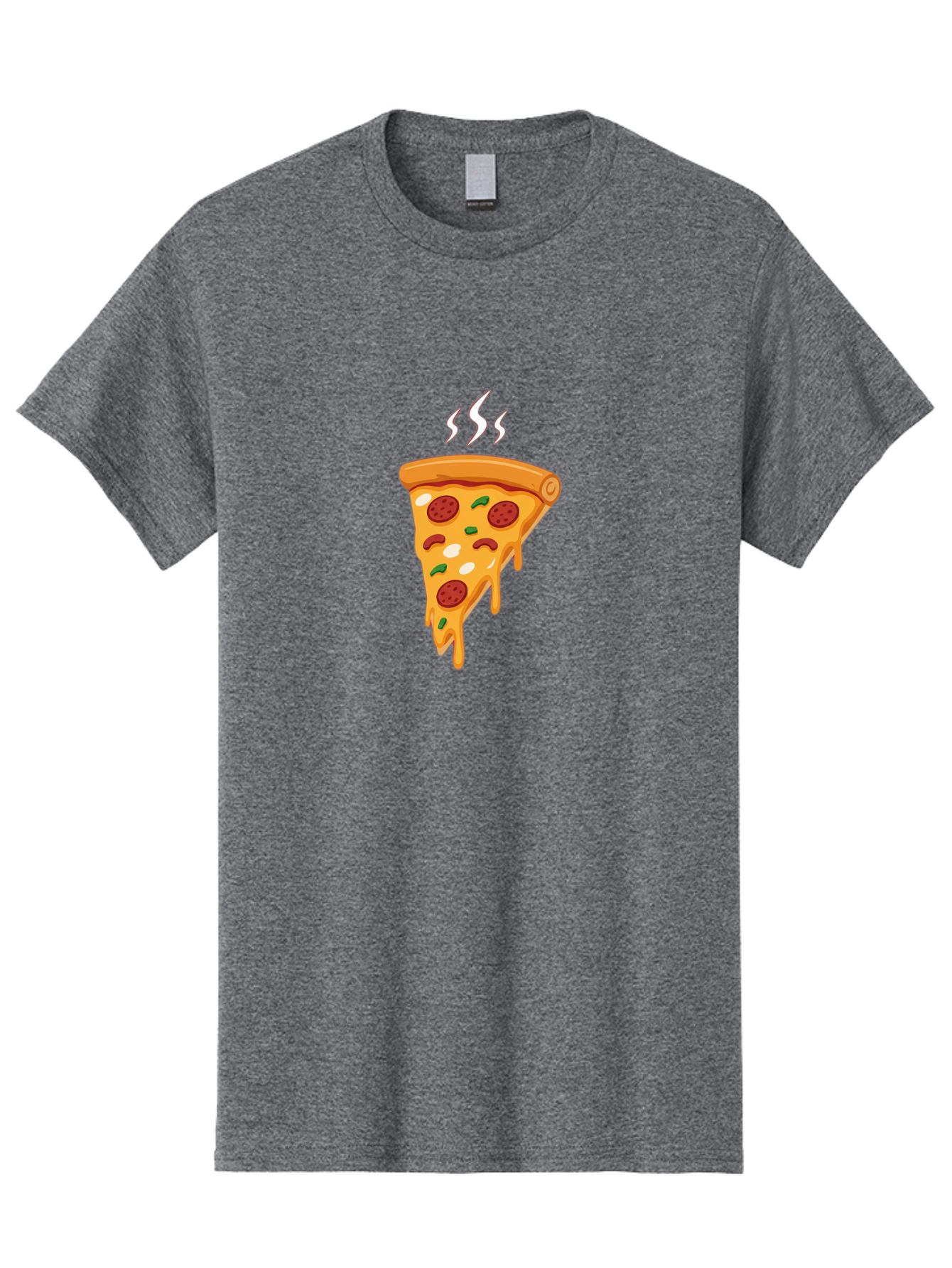 Pizza-Slice-22 Men'S Graphic Tee, 100% Cotton, Comfortable Casual Summer Wear, Machine Washable, Pepperoni Pizza, Melted Cheese, Gooey Goodness, Savory Delight, Hot Pizza, Cheesy Pizza Slice, Delicious Toppings, Italian Food, Pizza Love, Bac283 7