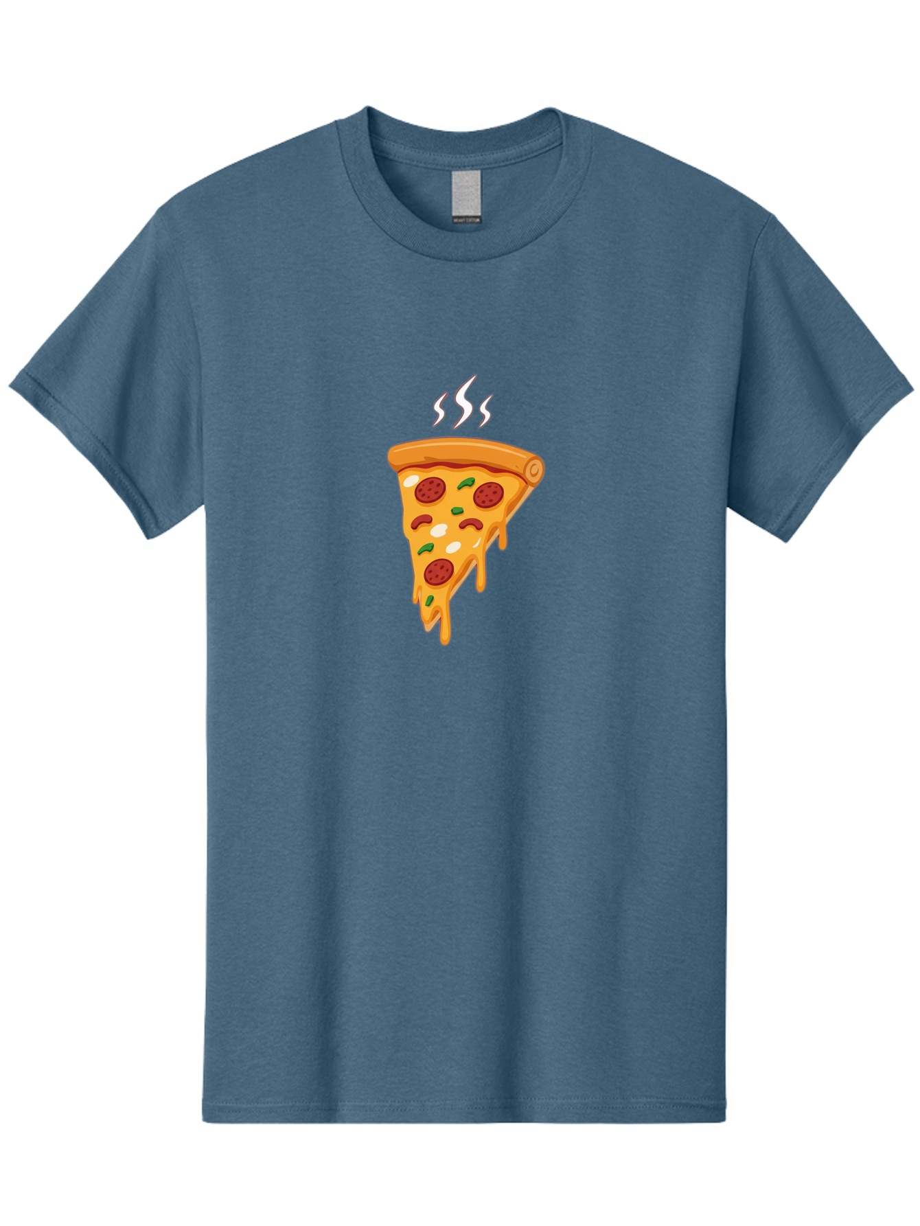 Pizza-Slice-22 Men'S Graphic Tee, 100% Cotton, Comfortable Casual Summer Wear, Machine Washable, Pepperoni Pizza, Melted Cheese, Gooey Goodness, Savory Delight, Hot Pizza, Cheesy Pizza Slice, Delicious Toppings, Italian Food, Pizza Love, Bac283 13
