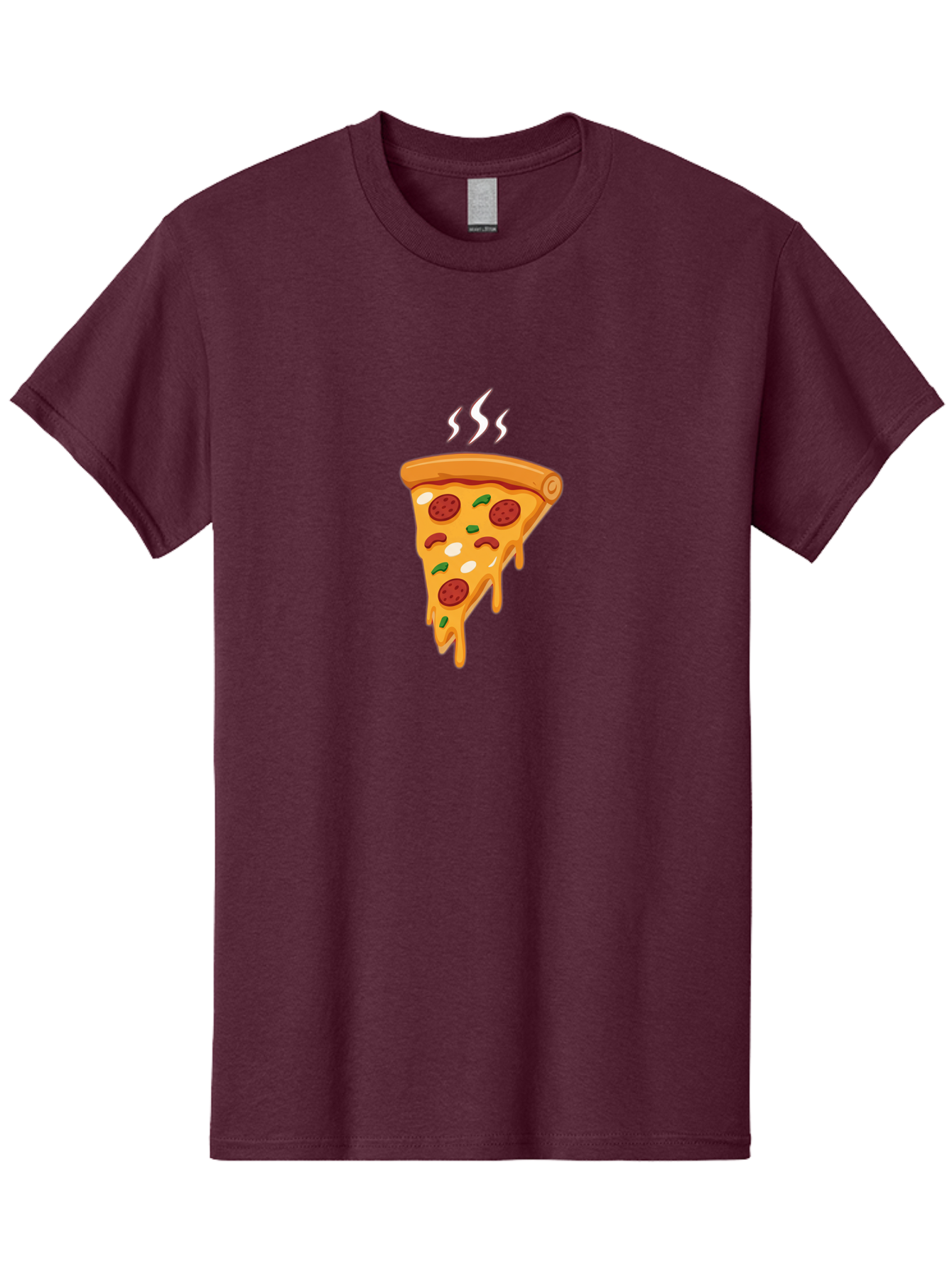 Pizza-Slice-22 Men'S Graphic Tee, 100% Cotton, Comfortable Casual Summer Wear, Machine Washable, Pepperoni Pizza, Melted Cheese, Gooey Goodness, Savory Delight, Hot Pizza, Cheesy Pizza Slice, Delicious Toppings, Italian Food, Pizza Love, Bac283 5