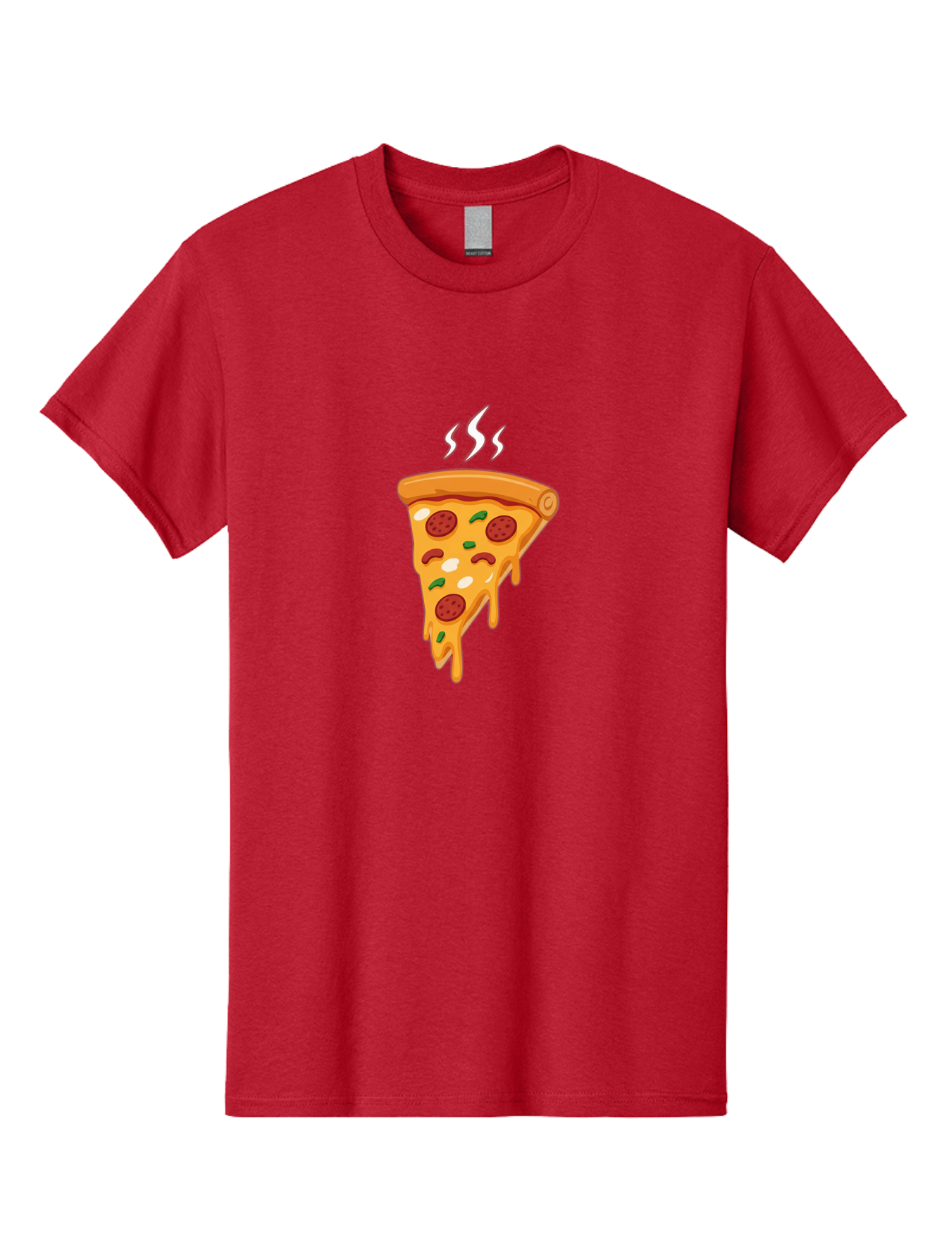 Pizza-Slice-22 Men'S Graphic Tee, 100% Cotton, Comfortable Casual Summer Wear, Machine Washable, Pepperoni Pizza, Melted Cheese, Gooey Goodness, Savory Delight, Hot Pizza, Cheesy Pizza Slice, Delicious Toppings, Italian Food, Pizza Love, Bac283 10
