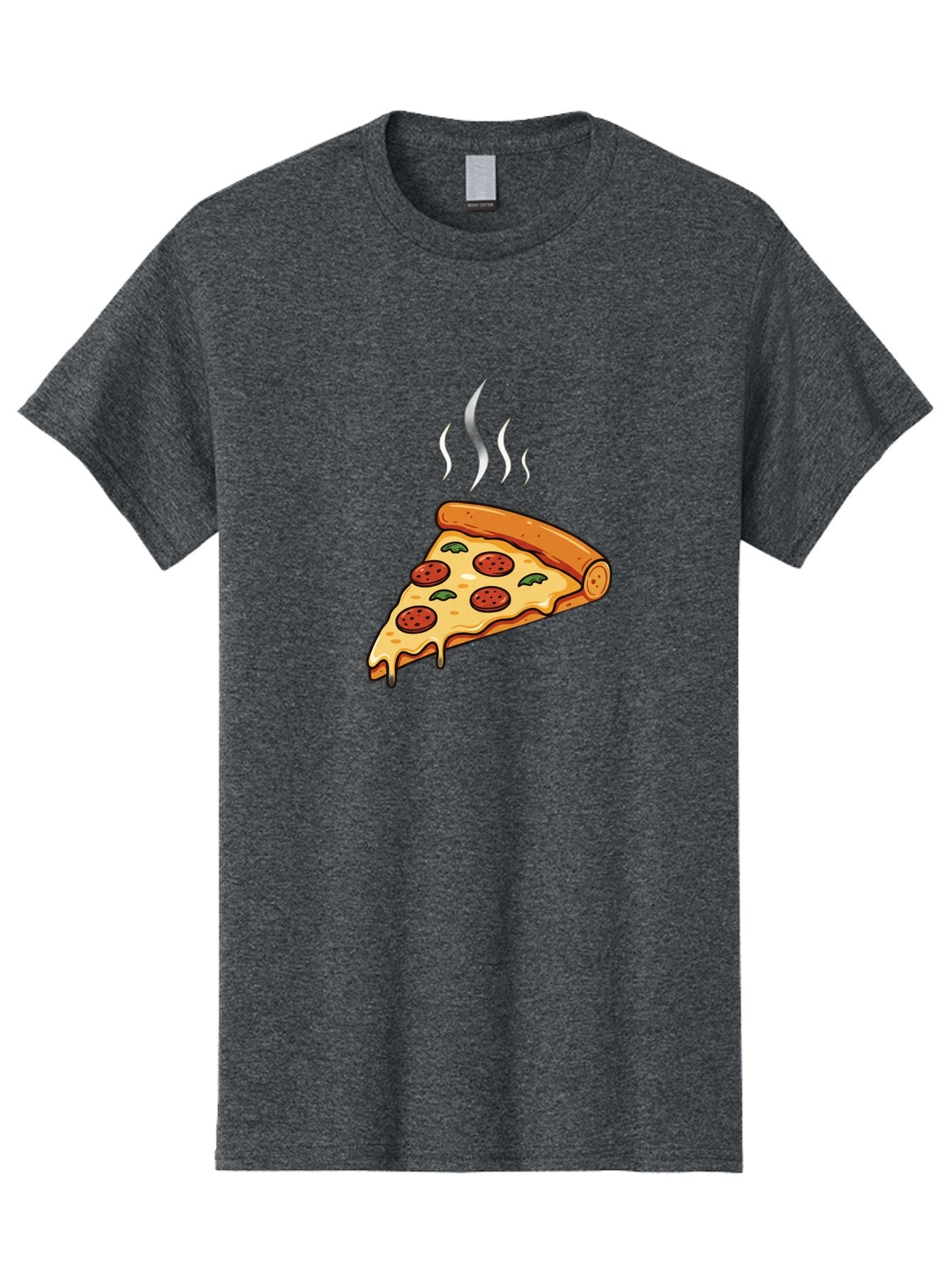 Pizza-Slice-23 Men'S Graphic Tee, 100% Cotton, Comfortable Casual Summer Wear, Machine Washable, Pepperoni Pizza, Melted Cheese, Fresh Basil, Hot Pizza, Italian Food, Savory Toppings, Crispy Crust, Delicious Meal Bac284 14