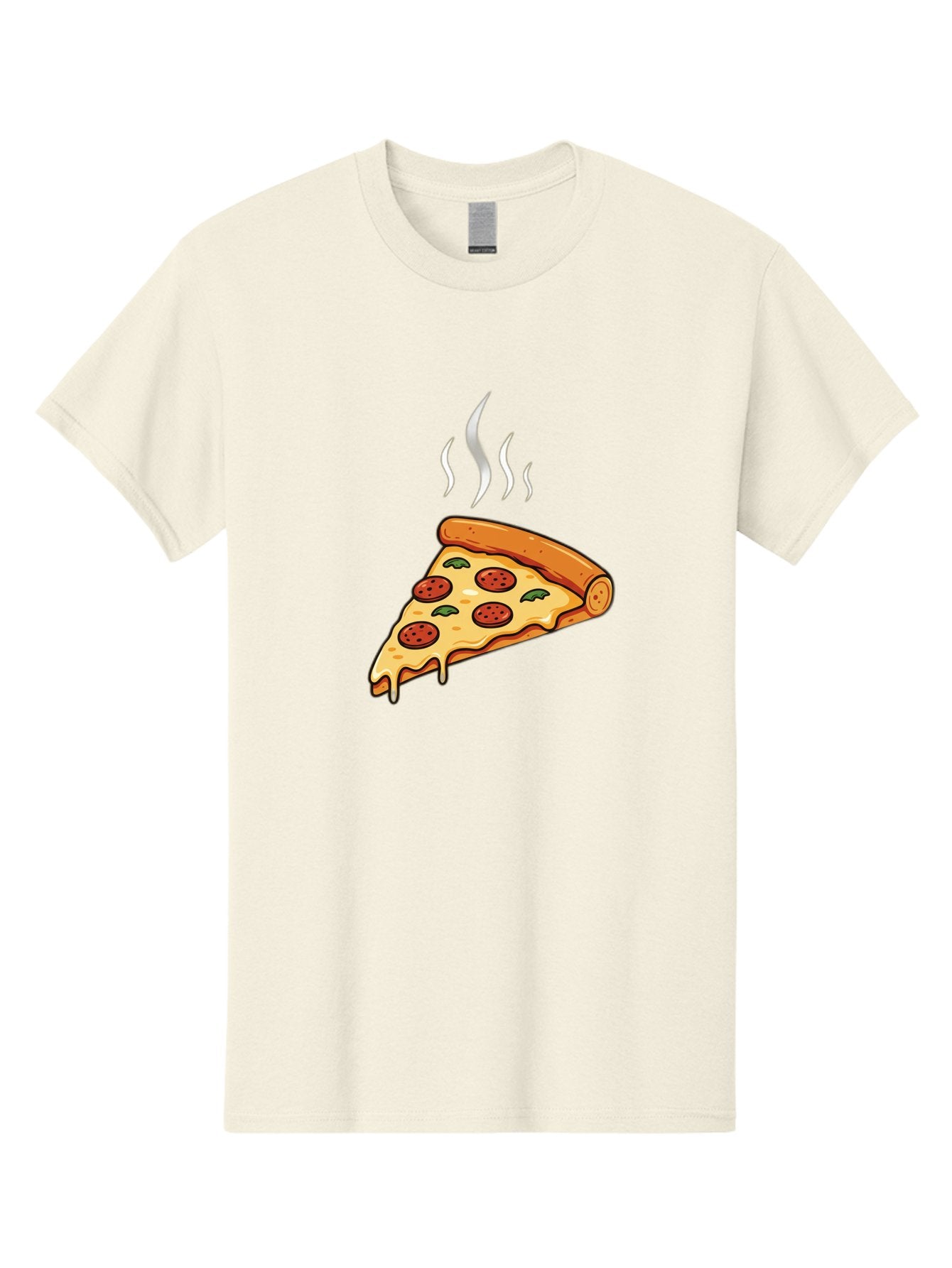 Pizza-Slice-23 Men'S Graphic Tee, 100% Cotton, Comfortable Casual Summer Wear, Machine Washable, Pepperoni Pizza, Melted Cheese, Fresh Basil, Hot Pizza, Italian Food, Savory Toppings, Crispy Crust, Delicious Meal Bac284 8