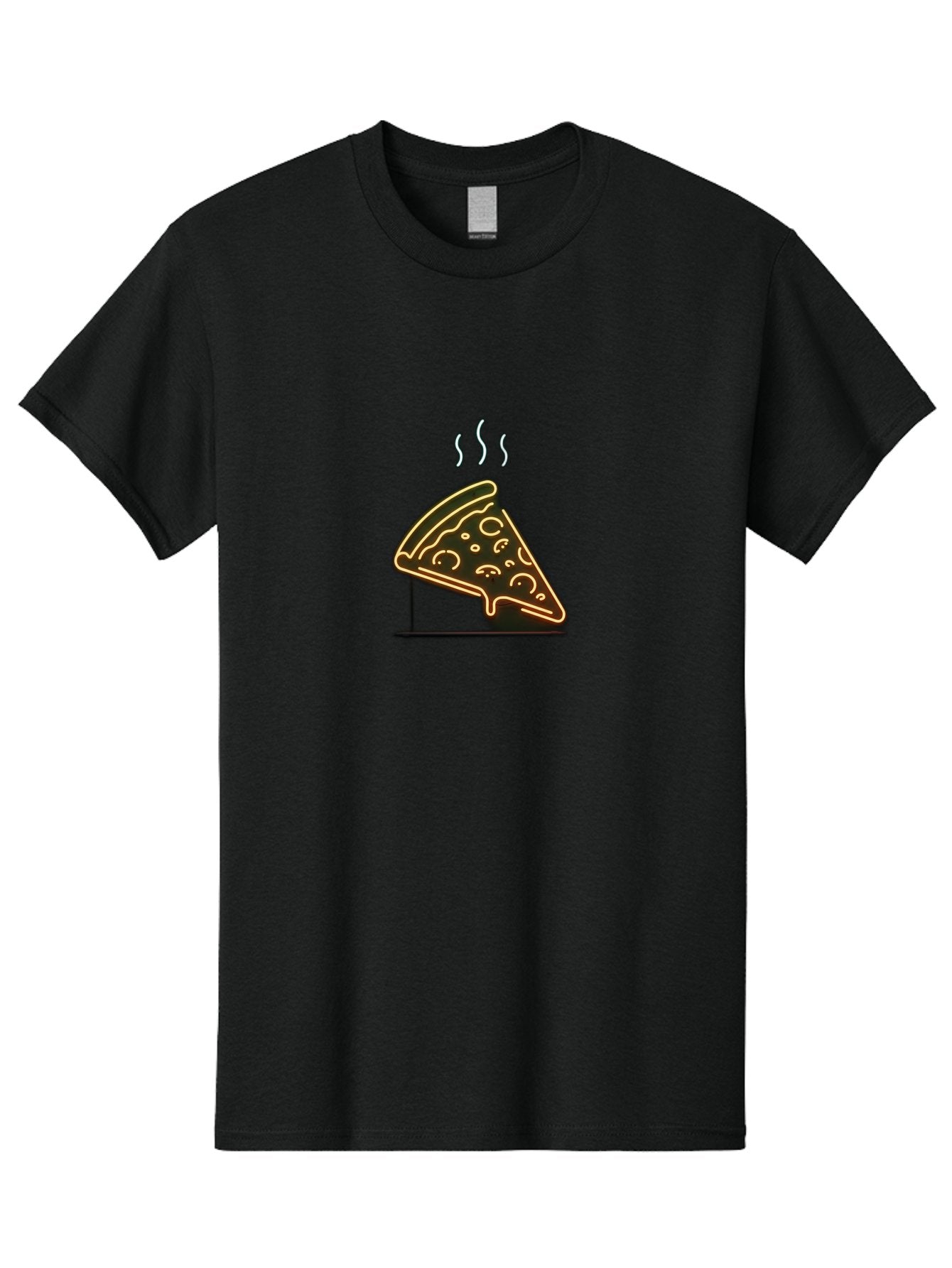 Pizza-Slice-24 Men'S Graphic Tee, 100% Cotton, Comfortable Casual Summer Wear, Machine Washable, Pizza Slice, Delicious Food, Italian Cuisine, Hot Meal, Melted Cheese, Savory Toppings, Crispy Crust, Appetizing, Hungry, Foodie Bac285 7