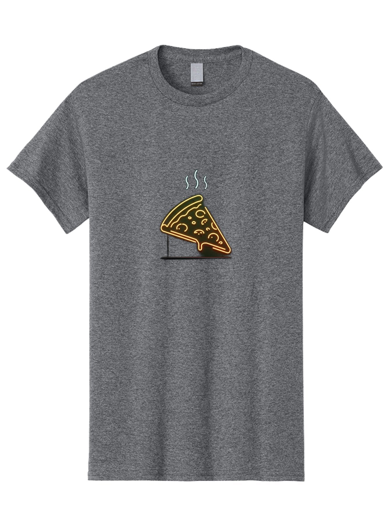 Pizza-Slice-24 Men'S Graphic Tee, 100% Cotton, Comfortable Casual Summer Wear, Machine Washable, Pizza Slice, Delicious Food, Italian Cuisine, Hot Meal, Melted Cheese, Savory Toppings, Crispy Crust, Appetizing, Hungry, Foodie Bac285