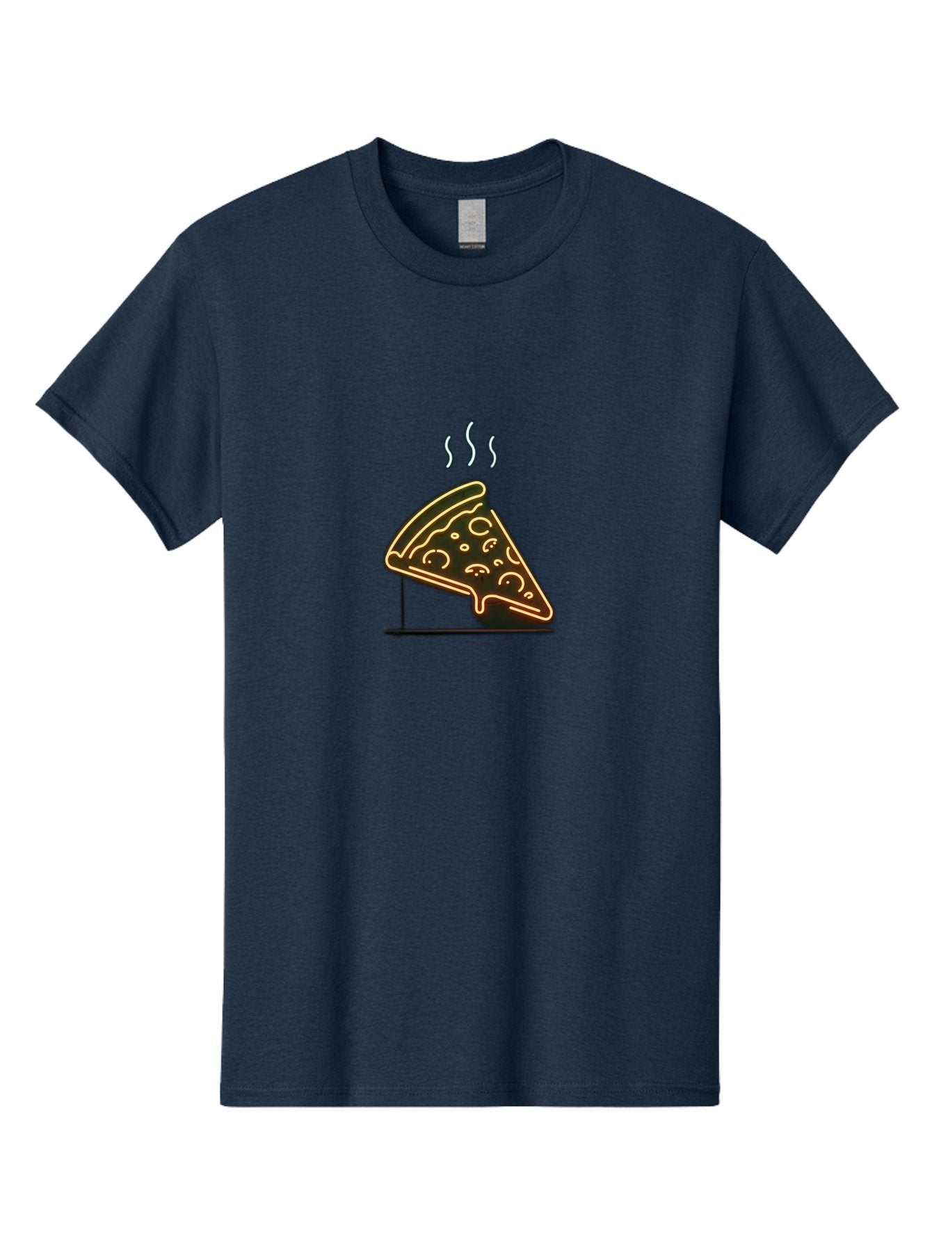 Pizza-Slice-24 Men'S Graphic Tee, 100% Cotton, Comfortable Casual Summer Wear, Machine Washable, Pizza Slice, Delicious Food, Italian Cuisine, Hot Meal, Melted Cheese, Savory Toppings, Crispy Crust, Appetizing, Hungry, Foodie Bac285 6