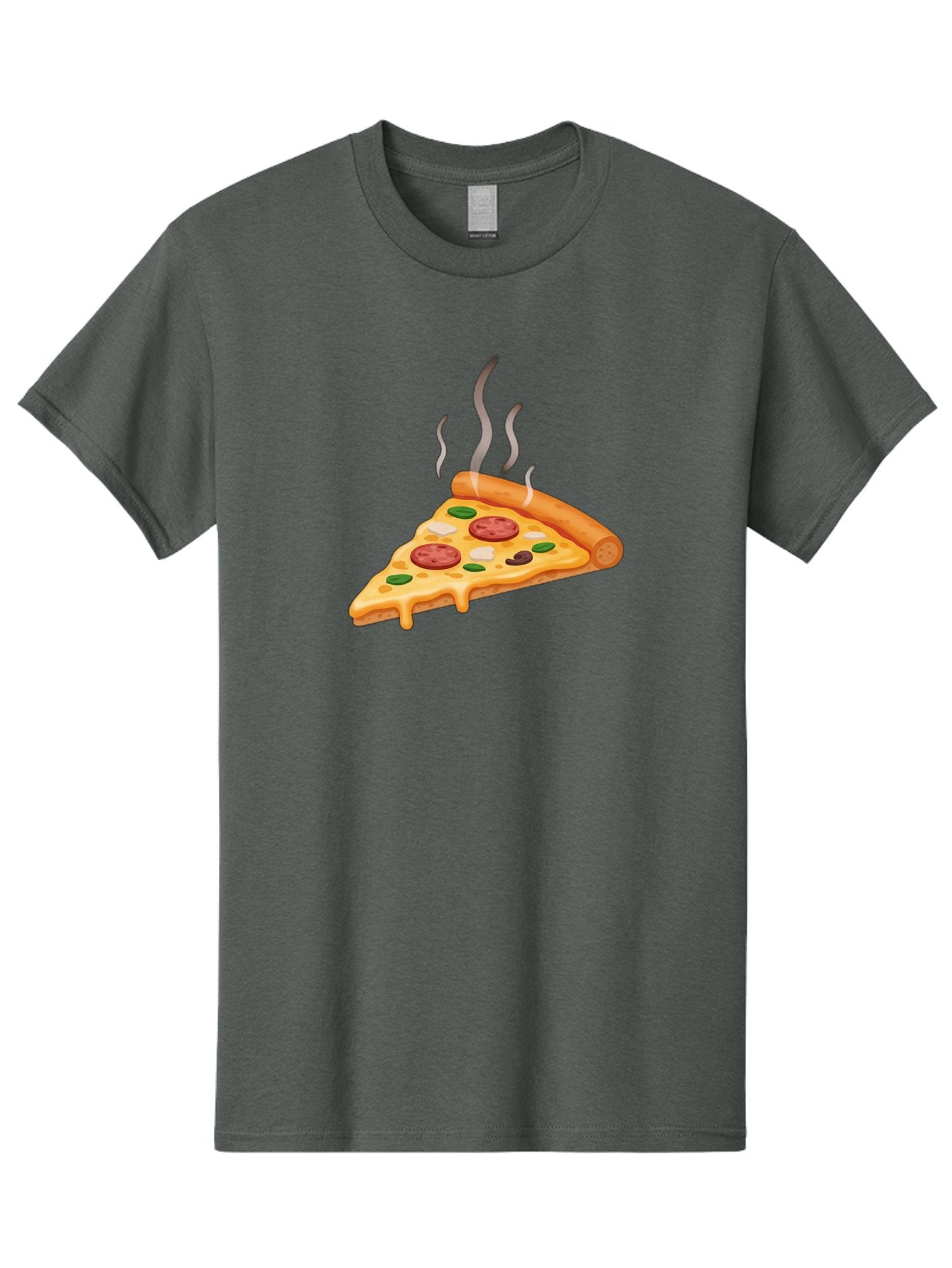 Pizza-Slice-25 Men'S Graphic Tee, 100% Cotton, Comfortable Casual Summer Wear, Machine Washable, Hot Pizza Slice, Melted Cheese, Pepperoni, Green Peppers, Olives, Italian Cuisine, Delicious Food, Savory Toppings, Foodie, Pizza Lovers Bac286 9