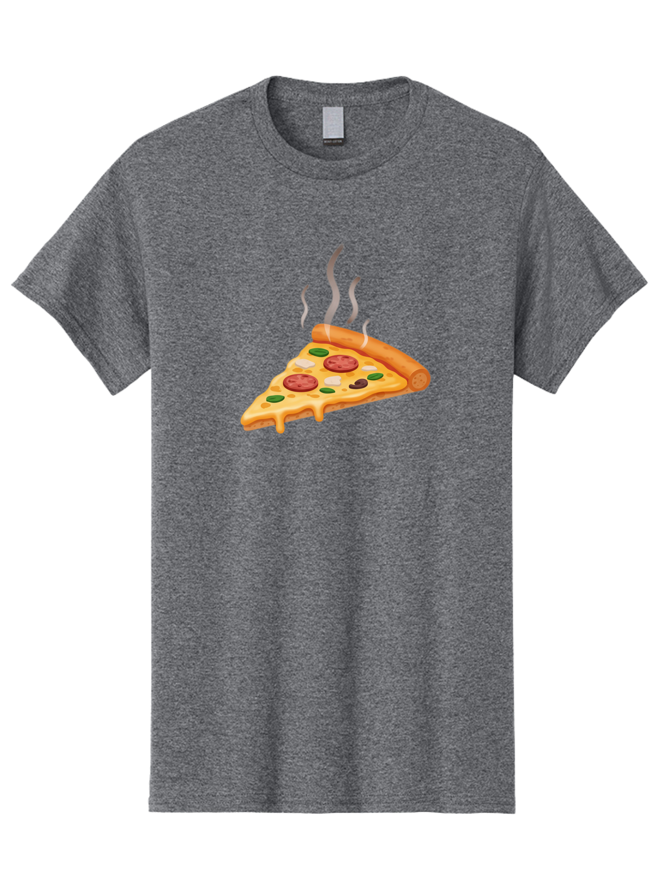 Pizza-Slice-25 Men'S Graphic Tee, 100% Cotton, Comfortable Casual Summer Wear, Machine Washable, Hot Pizza Slice, Melted Cheese, Pepperoni, Green Peppers, Olives, Italian Cuisine, Delicious Food, Savory Toppings, Foodie, Pizza Lovers Bac286 15