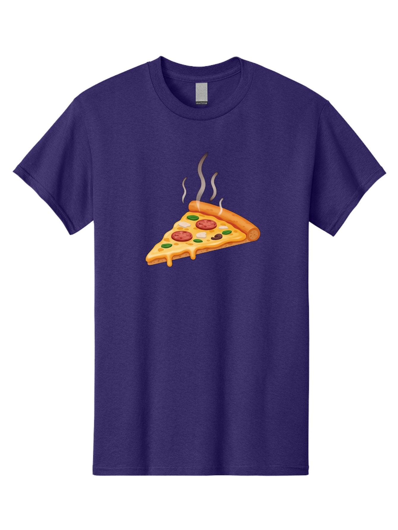 Pizza-Slice-25 Men'S Graphic Tee, 100% Cotton, Comfortable Casual Summer Wear, Machine Washable, Hot Pizza Slice, Melted Cheese, Pepperoni, Green Peppers, Olives, Italian Cuisine, Delicious Food, Savory Toppings, Foodie, Pizza Lovers Bac286 8