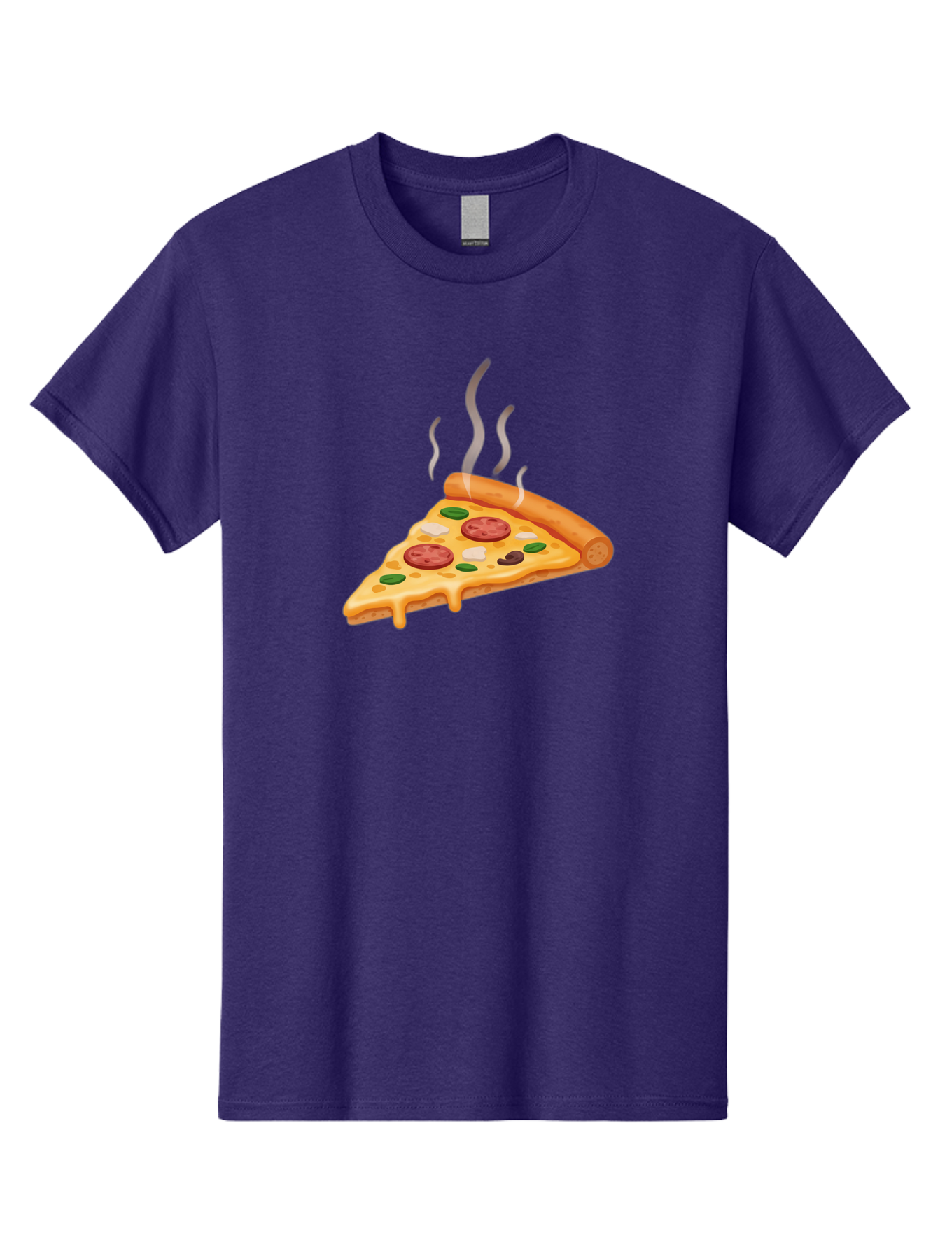 Pizza-Slice-25 Men'S Graphic Tee, 100% Cotton, Comfortable Casual Summer Wear, Machine Washable, Hot Pizza Slice, Melted Cheese, Pepperoni, Green Peppers, Olives, Italian Cuisine, Delicious Food, Savory Toppings, Foodie, Pizza Lovers Bac286 6