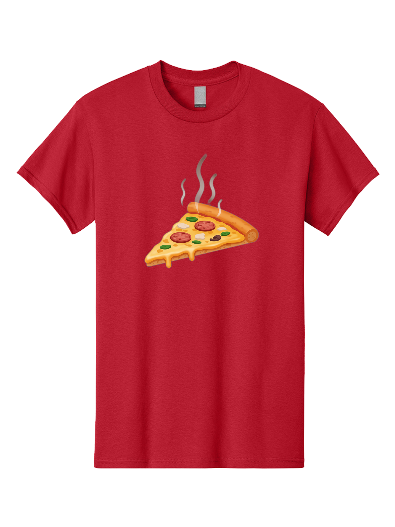 Pizza-Slice-25 Men'S Graphic Tee, 100% Cotton, Comfortable Casual Summer Wear, Machine Washable, Hot Pizza Slice, Melted Cheese, Pepperoni, Green Peppers, Olives, Italian Cuisine, Delicious Food, Savory Toppings, Foodie, Pizza Lovers Bac286 9