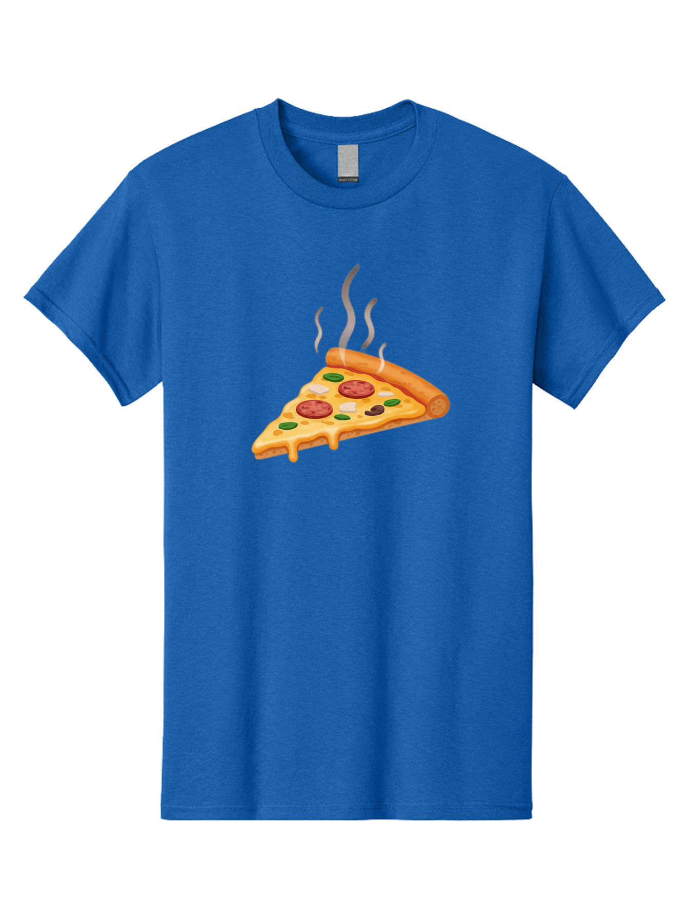 Pizza-Slice-25 Men'S Graphic Tee, 100% Cotton, Comfortable Casual Summer Wear, Machine Washable, Hot Pizza Slice, Melted Cheese, Pepperoni, Green Peppers, Olives, Italian Cuisine, Delicious Food, Savory Toppings, Foodie, Pizza Lovers Bac286 11
