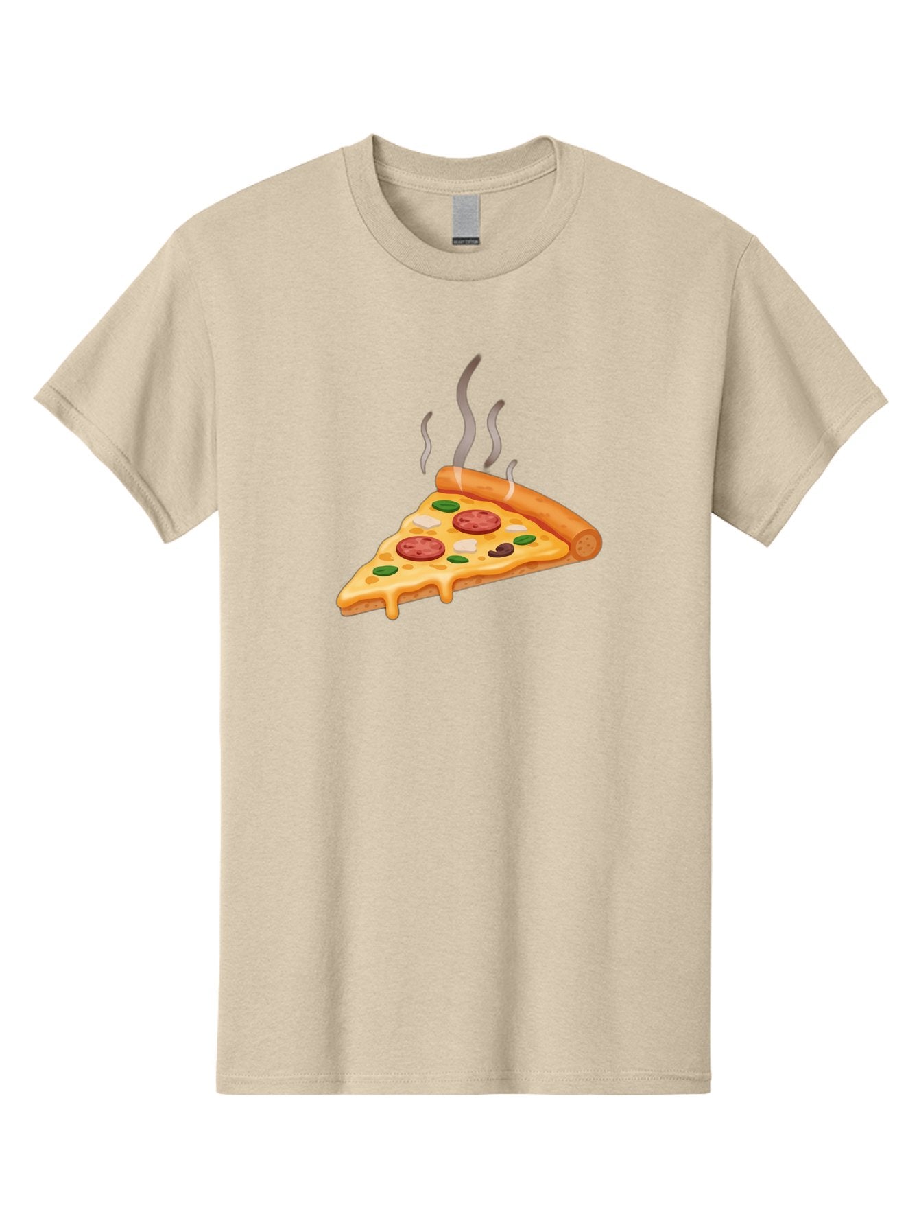 Pizza-Slice-25 Men'S Graphic Tee, 100% Cotton, Comfortable Casual Summer Wear, Machine Washable, Hot Pizza Slice, Melted Cheese, Pepperoni, Green Peppers, Olives, Italian Cuisine, Delicious Food, Savory Toppings, Foodie, Pizza Lovers Bac286 6