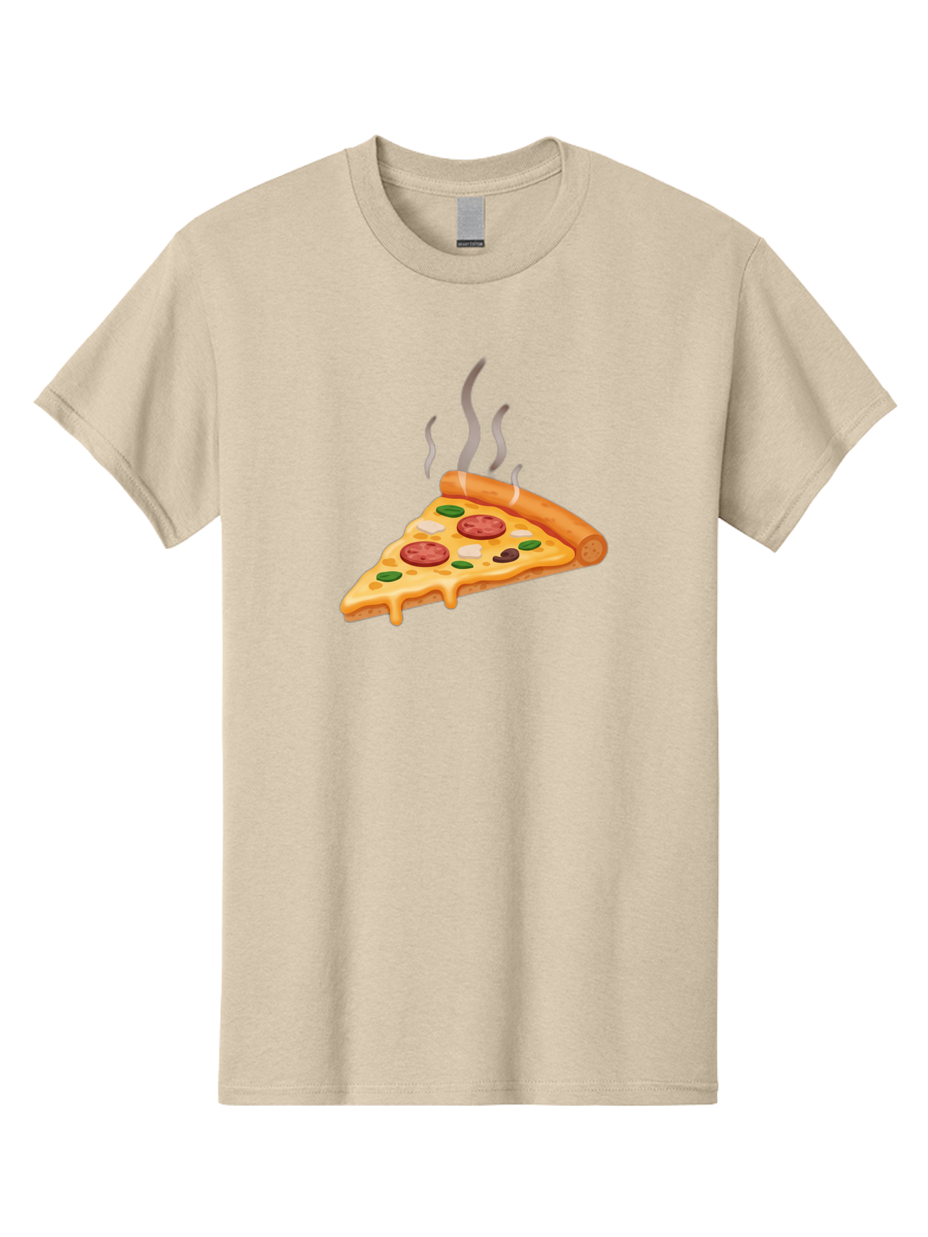 Pizza-Slice-25 Men'S Graphic Tee, 100% Cotton, Comfortable Casual Summer Wear, Machine Washable, Hot Pizza Slice, Melted Cheese, Pepperoni, Green Peppers, Olives, Italian Cuisine, Delicious Food, Savory Toppings, Foodie, Pizza Lovers Bac286 7