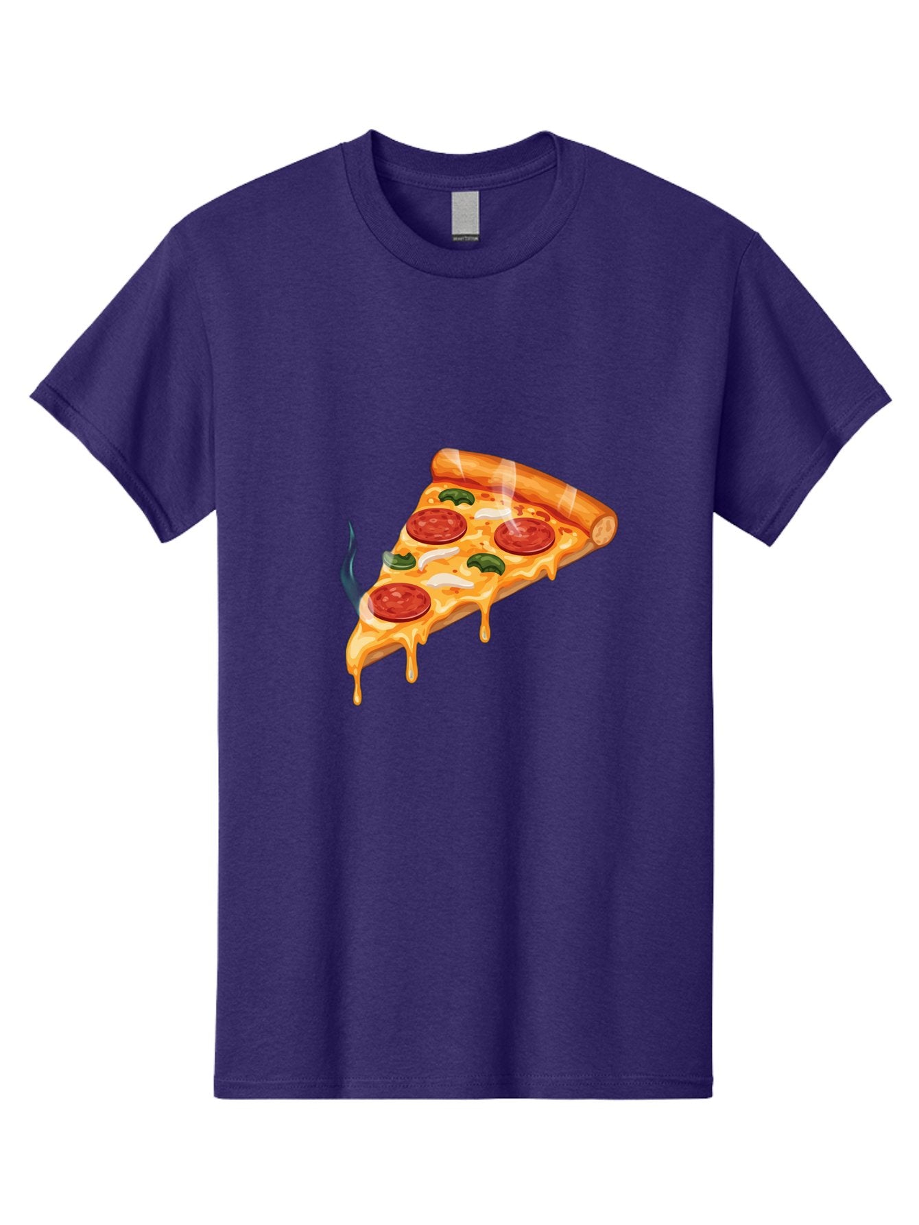Pizza-Slice-26 Men'S Graphic Tee, 100% Cotton, Comfortable Casual Summer Wear, Machine Washable, Pepperoni Pizza Slice, Melting Cheese, Hot Pizza, Delicious Meal, Italian Food, Tasty Treat, Savory Flavors, Gooey Cheese, Pepperoni Slices Bac287 13