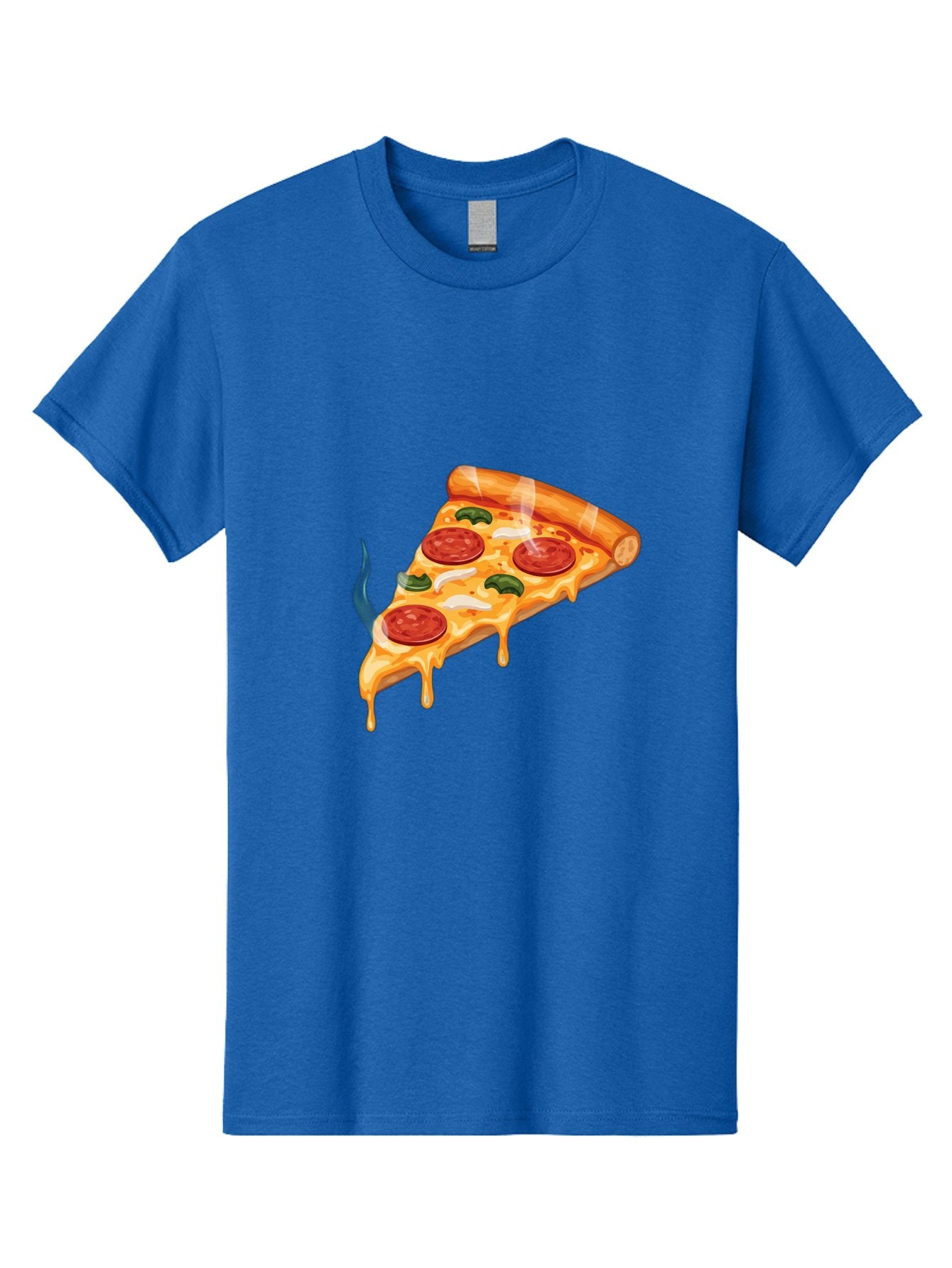 Pizza-Slice-26 Men'S Graphic Tee, 100% Cotton, Comfortable Casual Summer Wear, Machine Washable, Pepperoni Pizza Slice, Melting Cheese, Hot Pizza, Delicious Meal, Italian Food, Tasty Treat, Savory Flavors, Gooey Cheese, Pepperoni Slices Bac287 6
