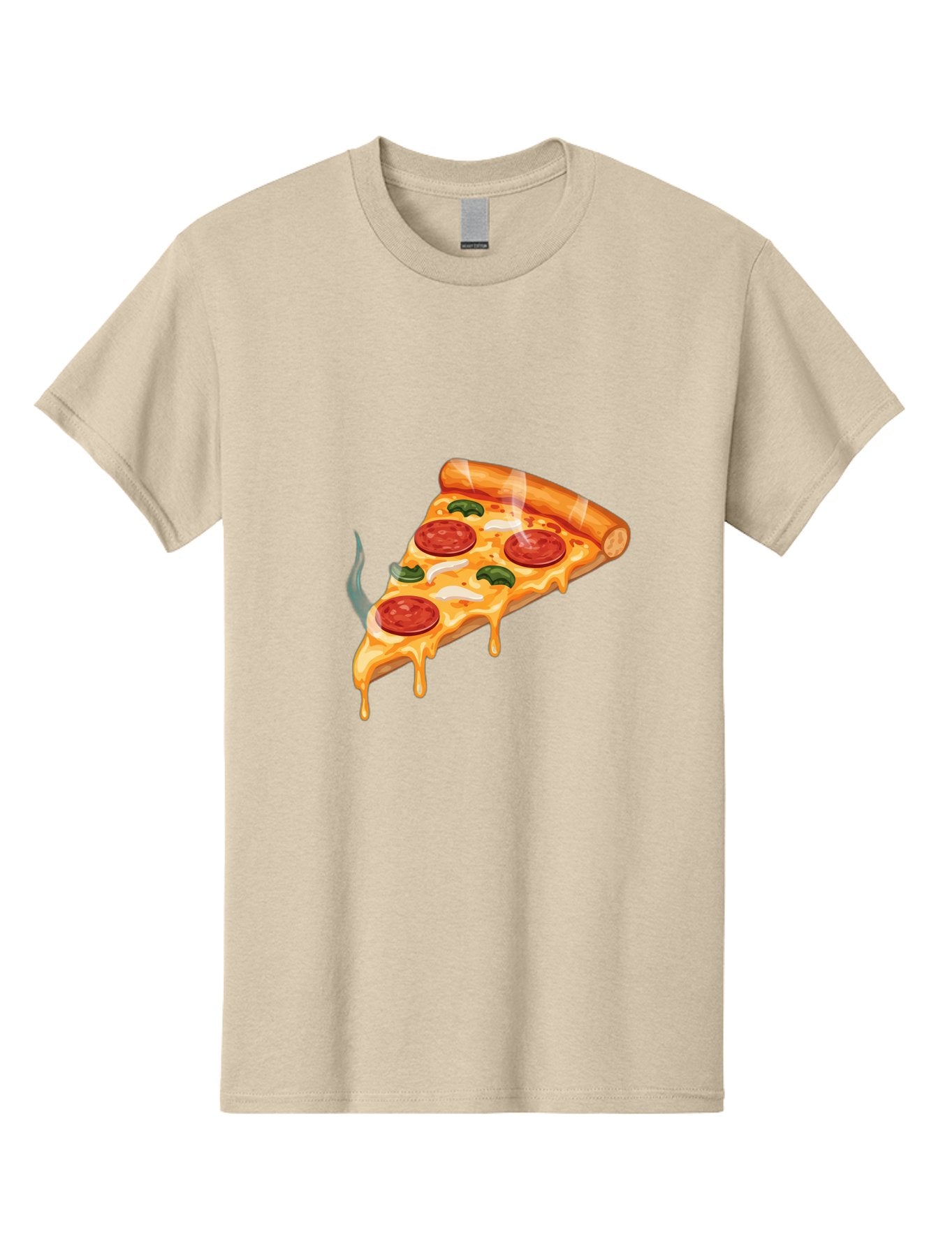Pizza-Slice-26 Men'S Graphic Tee, 100% Cotton, Comfortable Casual Summer Wear, Machine Washable, Pepperoni Pizza Slice, Melting Cheese, Hot Pizza, Delicious Meal, Italian Food, Tasty Treat, Savory Flavors, Gooey Cheese, Pepperoni Slices Bac287 14