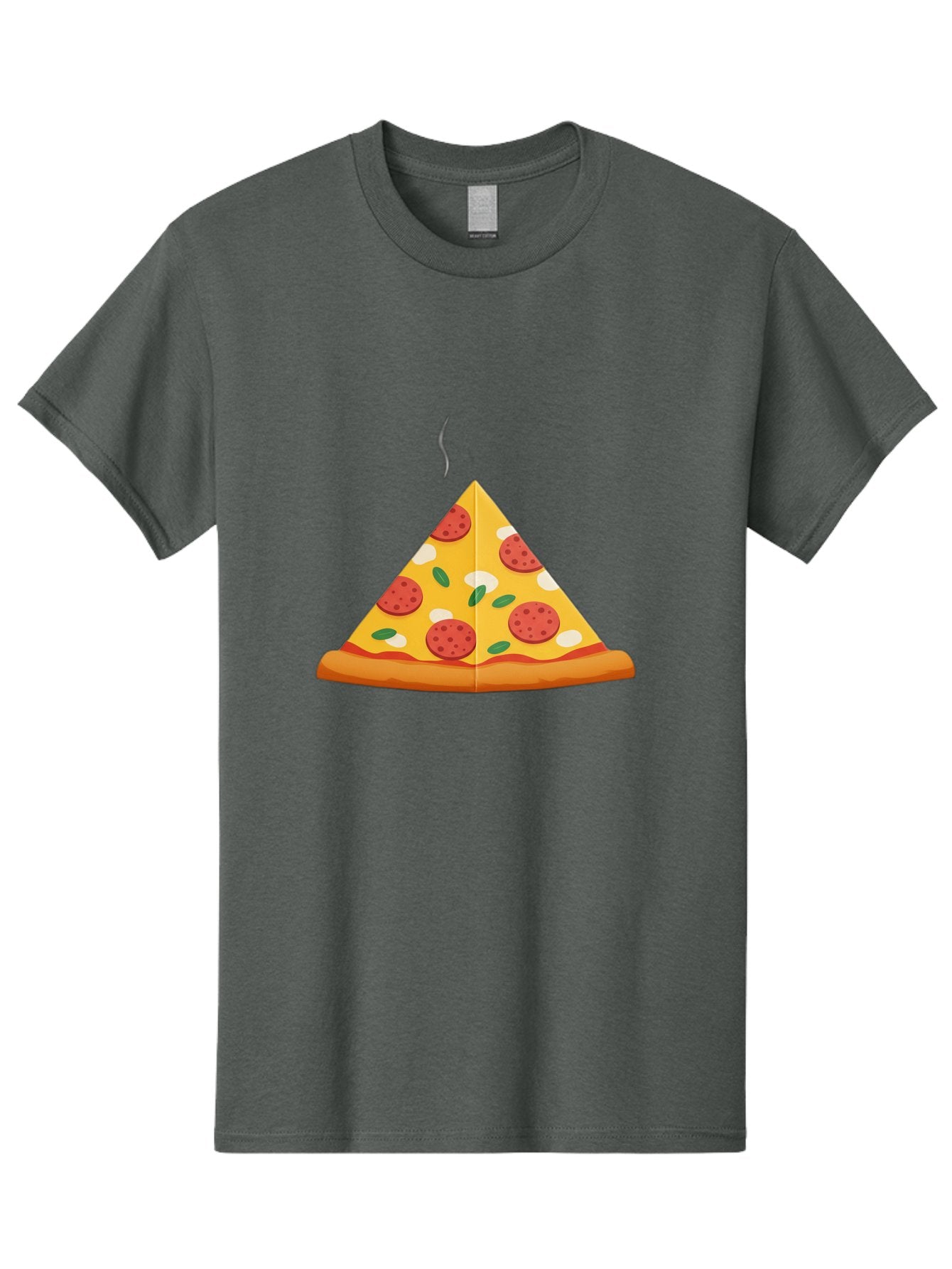 Pizza-Slice-27 Men'S Graphic Tee, 100% Cotton, Comfortable Casual Summer Wear, Machine Washable, Pepperoni Pizza Slice, Hot Pizza, Pepperoni, Mozzarella Cheese, Green Olives, Baked Pizza, Italian Food, Savory Treat, Cheesy Goodness, Bac288 15
