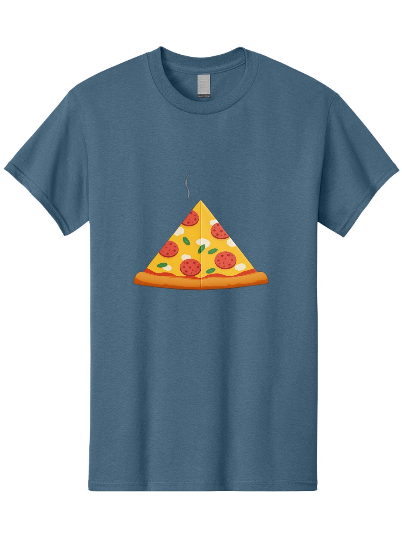 Pizza-Slice-27 Men'S Graphic Tee, 100% Cotton, Comfortable Casual Summer Wear, Machine Washable, Pepperoni Pizza Slice, Hot Pizza, Pepperoni, Mozzarella Cheese, Green Olives, Baked Pizza, Italian Food, Savory Treat, Cheesy Goodness, Bac288 11