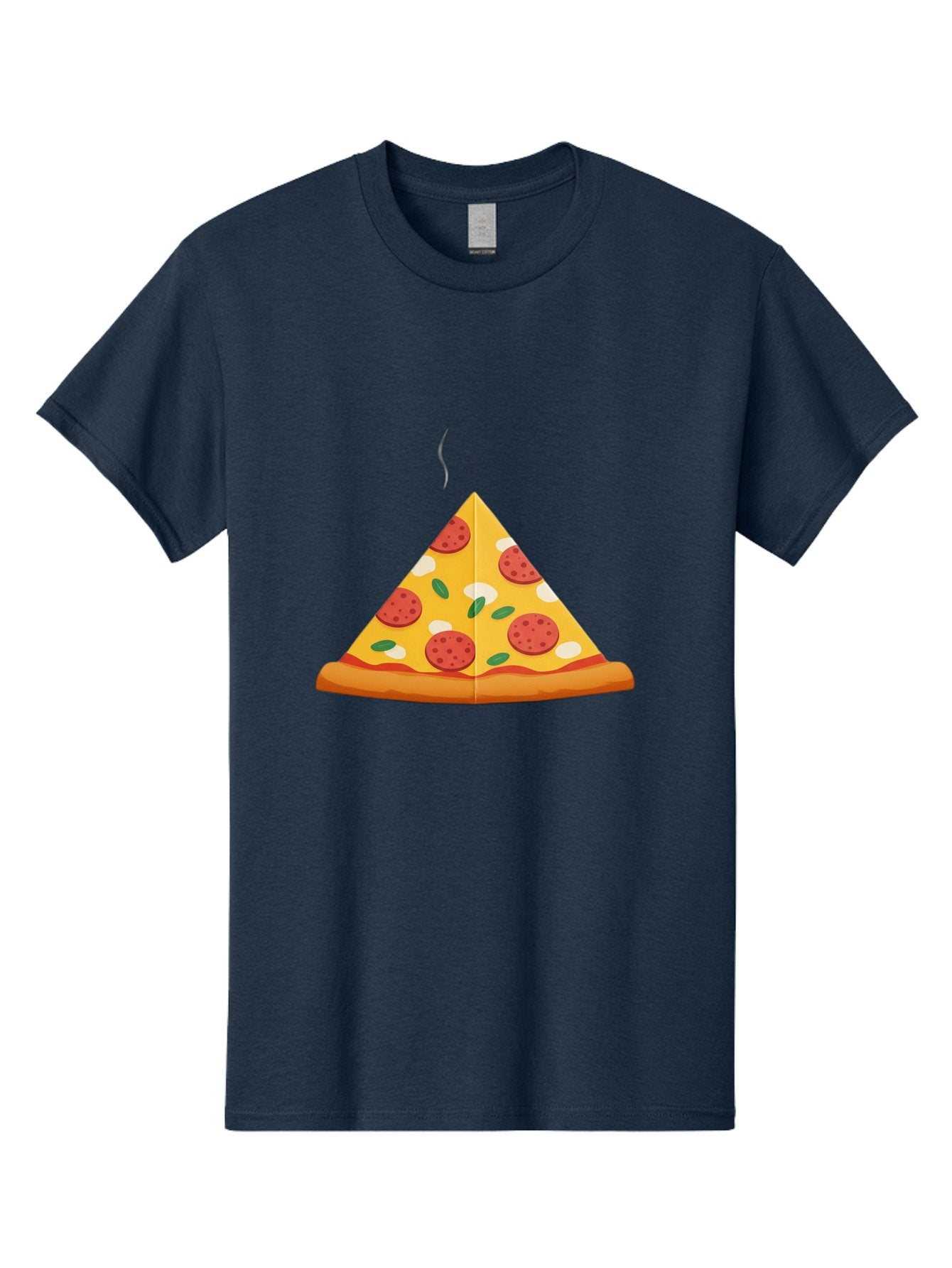 Pizza-Slice-27 Men'S Graphic Tee, 100% Cotton, Comfortable Casual Summer Wear, Machine Washable, Pepperoni Pizza Slice, Hot Pizza, Pepperoni, Mozzarella Cheese, Green Olives, Baked Pizza, Italian Food, Savory Treat, Cheesy Goodness, Bac288 9