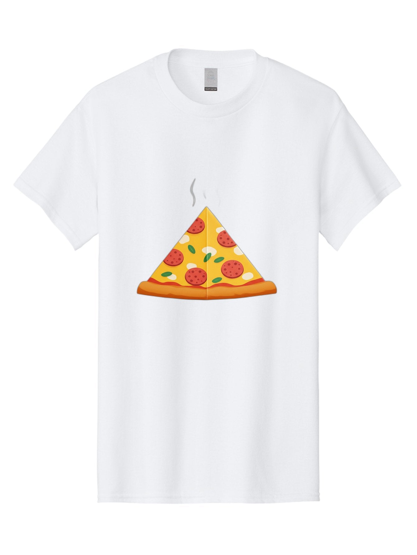 Pizza-Slice-27 Men'S Graphic Tee, 100% Cotton, Comfortable Casual Summer Wear, Machine Washable, Pepperoni Pizza Slice, Hot Pizza, Pepperoni, Mozzarella Cheese, Green Olives, Baked Pizza, Italian Food, Savory Treat, Cheesy Goodness, Bac288 7