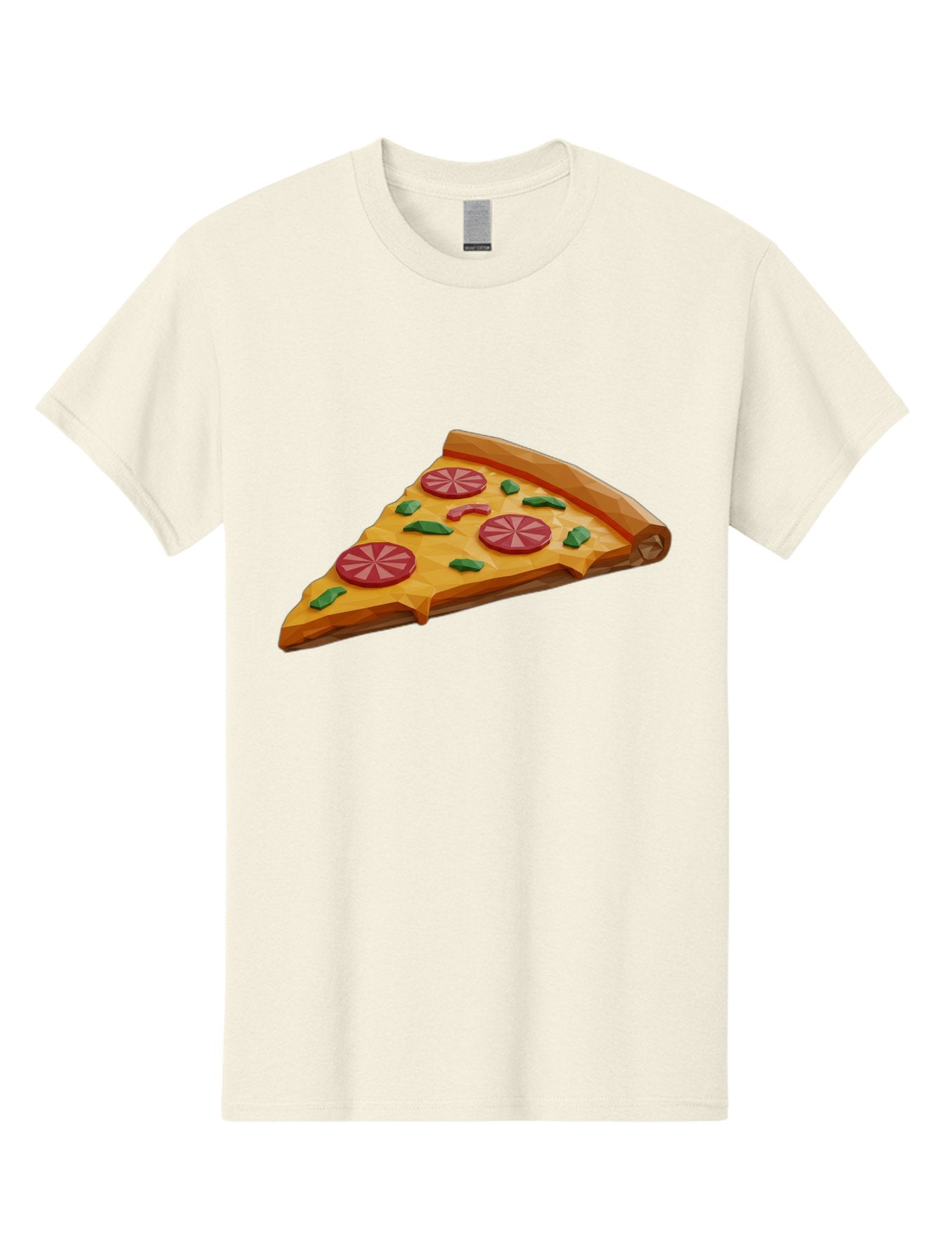 Pizza-Slice-3 Men'S Graphic Tee, 100% Cotton, Comfortable Casual Summer Wear, Machine Washable, Pizza Slice, Pepperoni, Basil Leaves, Italian Cuisine, Cheesy Goodness, Tasty Toppings, Food Graphics, Digital Illustration Bac291 12