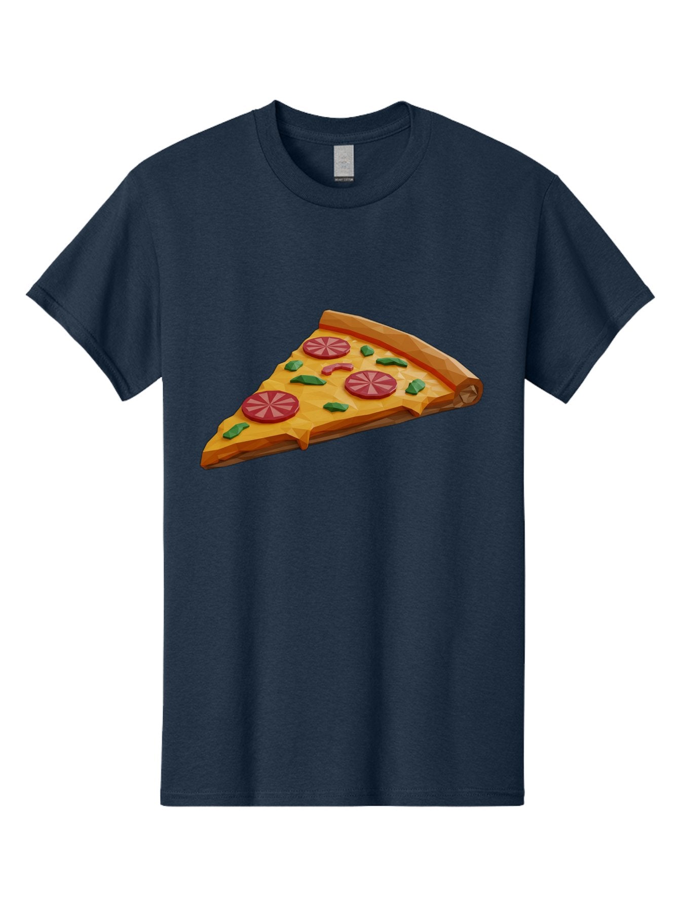 Pizza-Slice-3 Men'S Graphic Tee, 100% Cotton, Comfortable Casual Summer Wear, Machine Washable, Pizza Slice, Pepperoni, Basil Leaves, Italian Cuisine, Cheesy Goodness, Tasty Toppings, Food Graphics, Digital Illustration Bac291 14