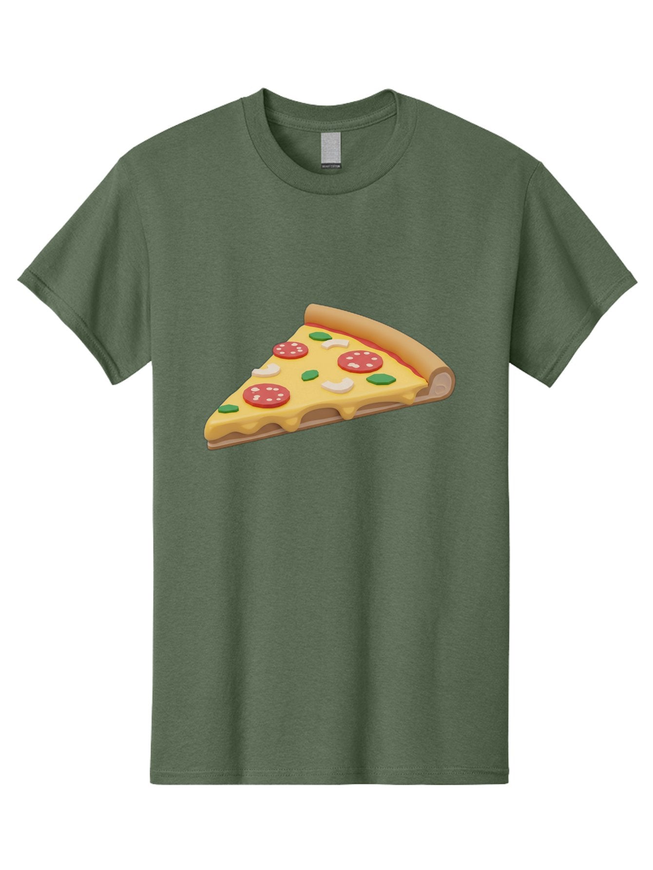 Pizza-Slice-5 Men'S Graphic Tee, 100% Cotton, Comfortable Casual Summer Wear, Machine Washable, Pizza Slice, Pepperoni Pizza, Melted Cheese, Green Peppers, White Onions, Italian Food, Dinner Ideas, Food Graphics, 3D Illustration, Pizza Topping Bac299 14