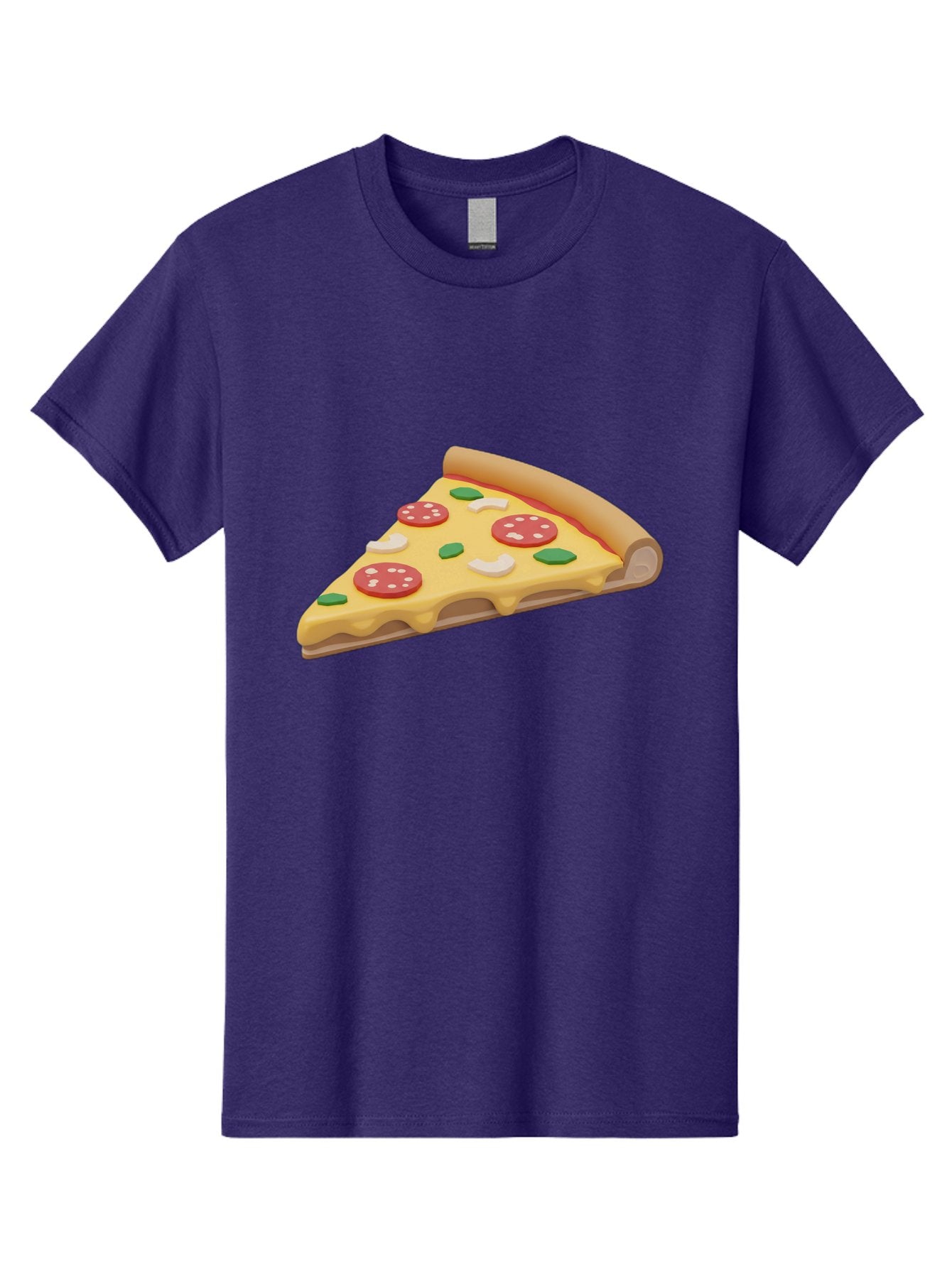 Pizza-Slice-5 Men'S Graphic Tee, 100% Cotton, Comfortable Casual Summer Wear, Machine Washable, Pizza Slice, Pepperoni Pizza, Melted Cheese, Green Peppers, White Onions, Italian Food, Dinner Ideas, Food Graphics, 3D Illustration, Pizza Topping Bac299 9