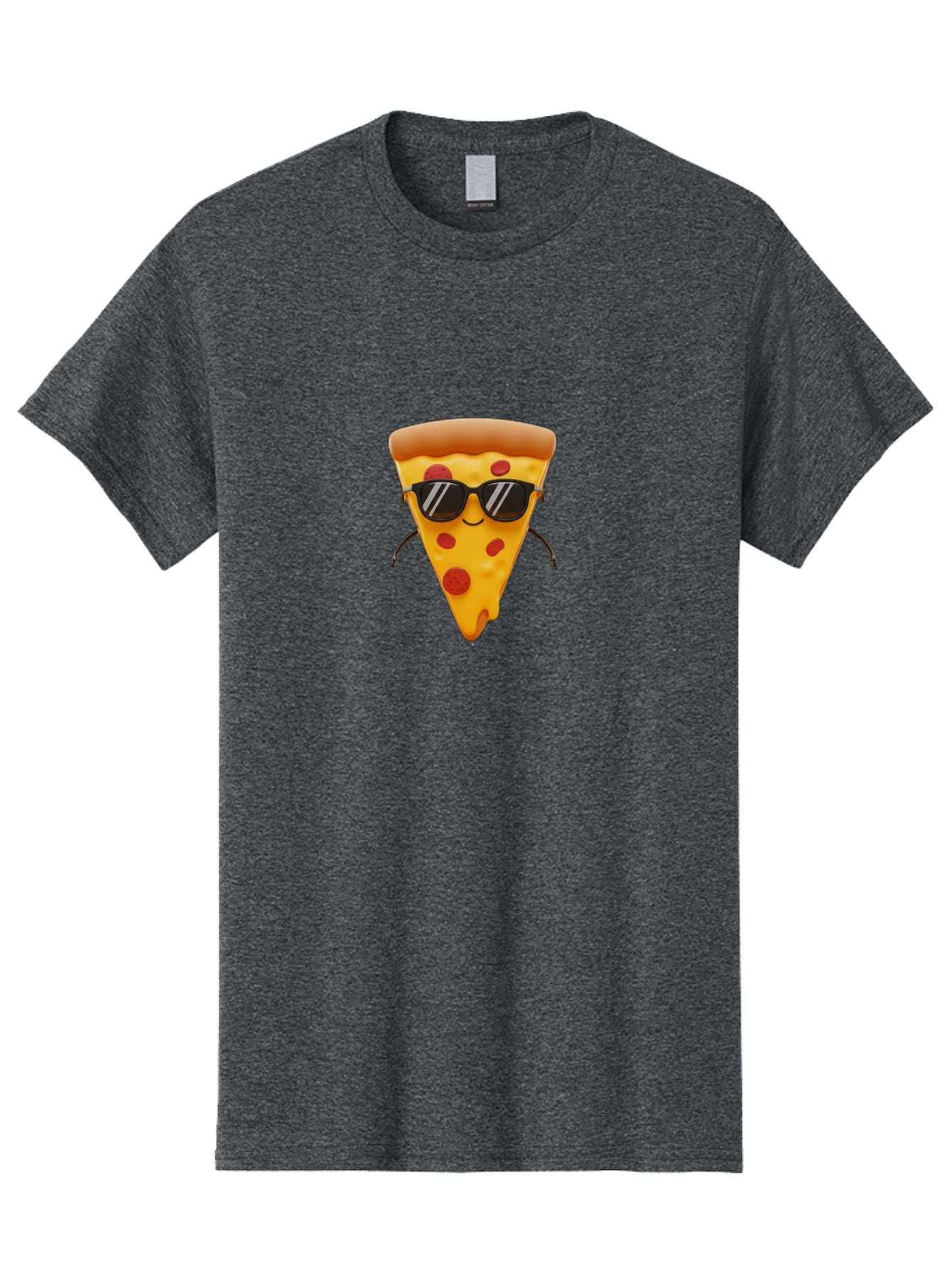 Pizza-Slice-9 Men'S Graphic Tee, 100% Cotton, Comfortable Casual Summer Wear, Machine Washable, Pizza Slice With Sunglasses, Cartoon Character, Funny Food, Pepperoni Pizza, Smiling Face, Cool Accessories, Tasty Treat, Animated Illustration Bac303 14