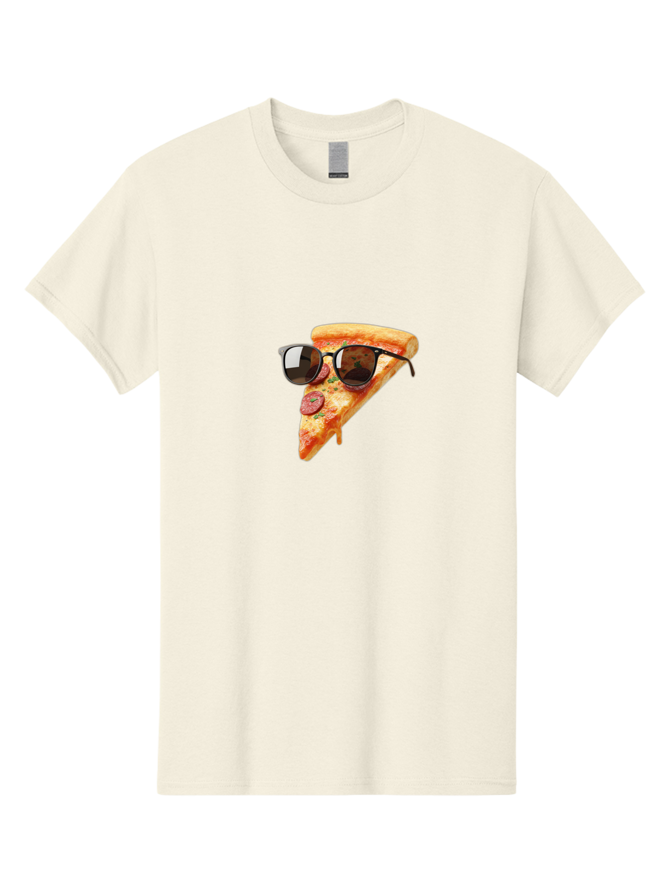 Pizza-Slice-Sunglasses-2 Men'S Graphic Tee, 100% Cotton, Comfortable Casual Summer Wear, Machine Washable, Pizza Slice Wearing Sunglasses, Funny Food, Quirky Humor, Cool Pizza, Sunglasses On Food, Comical Image, Playful Graphics, Bac307 14