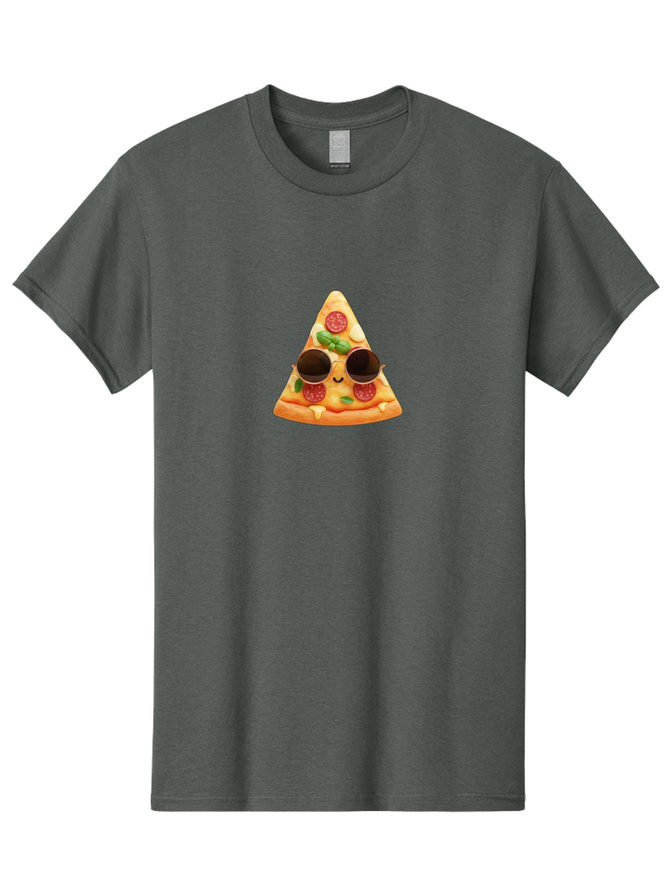 Pizza-Slice-Sunglasses-Emoji Men'S Graphic Tee, 100% Cotton, Comfortable Casual Summer Wear, Machine Washable, Funny Pizza Slice, Cool Sunglasses, Pepperoni Pizza, Cheese Pizza, Happy Face, Cartoon Character, Humorous Graphic, Cheesy Goodness, Bac309 4