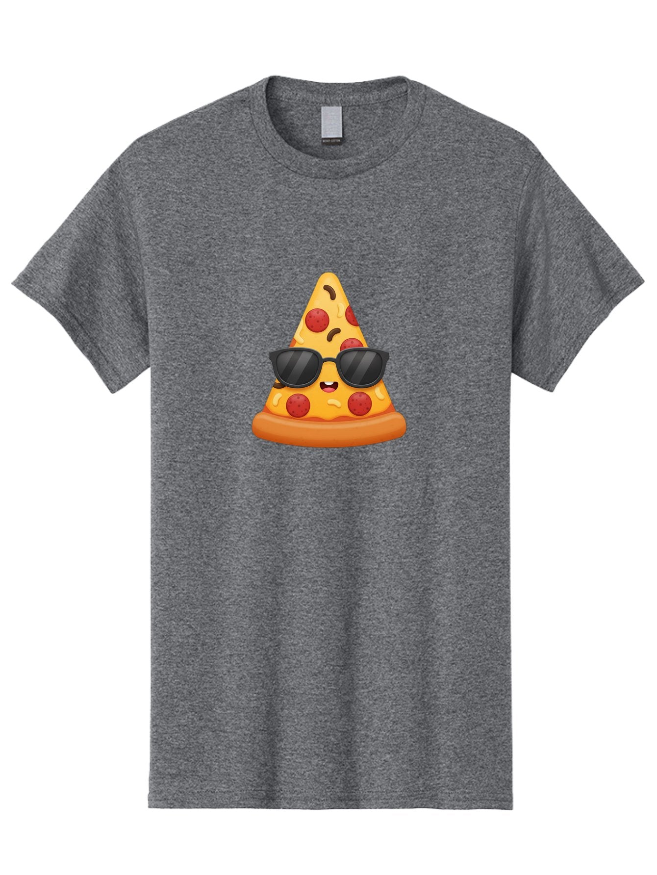 Pizza-Slice-Sunglasses Men'S Graphic Tee, 100% Cotton, Comfortable Casual Summer Wear, Machine Washable, Pizza Slice With Sunglasses, Cool Pizza, Cartoon Food, Pepperoni Pizza, Fun Design, Playful Character, Trendy Emojis Bac310 8