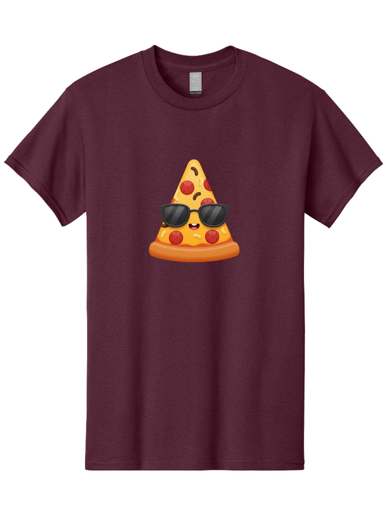 Pizza-Slice-Sunglasses Men'S Graphic Tee, 100% Cotton, Comfortable Casual Summer Wear, Machine Washable, Pizza Slice With Sunglasses, Cool Pizza, Cartoon Food, Pepperoni Pizza, Fun Design, Playful Character, Trendy Emojis Bac310 7