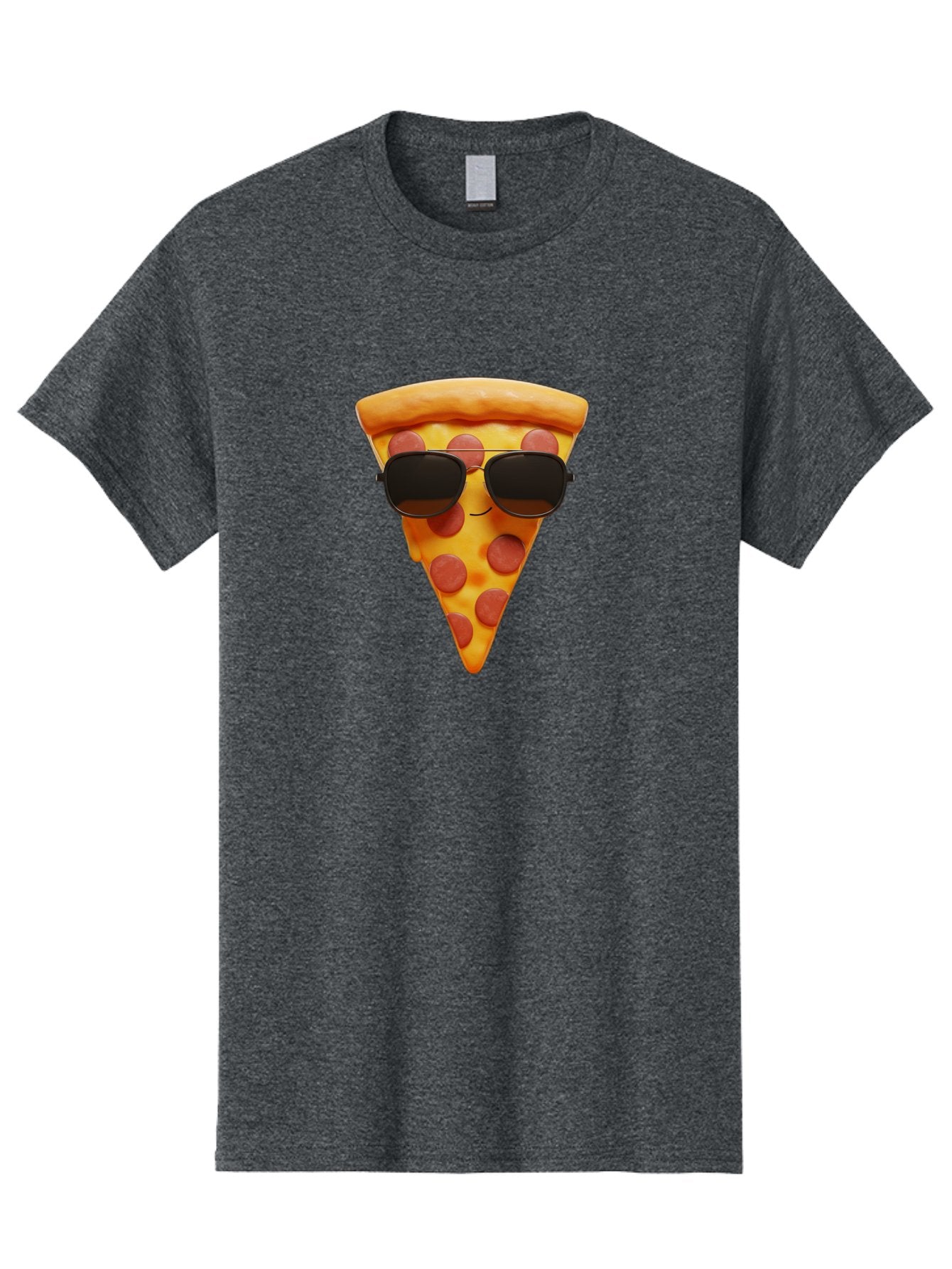 Pizza-Slice-With-Sunglasses-1 Men'S Graphic Tee, 100% Cotton, Comfortable Casual Summer Wear, Machine Washable, Pepperoni Pizza Slice, Cool Pizza, Sunglasses, Smiley Face, Cartoon Character, Funny Food, Playful Illustration, Casual Dining, Bac312 14